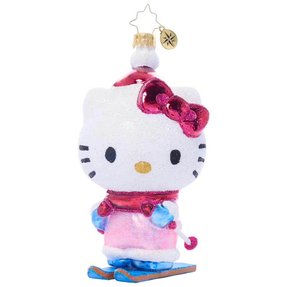 Hello Kitty x Christopher Radko Handmade Glass Ornament (Aspen Adventure) - Image 3