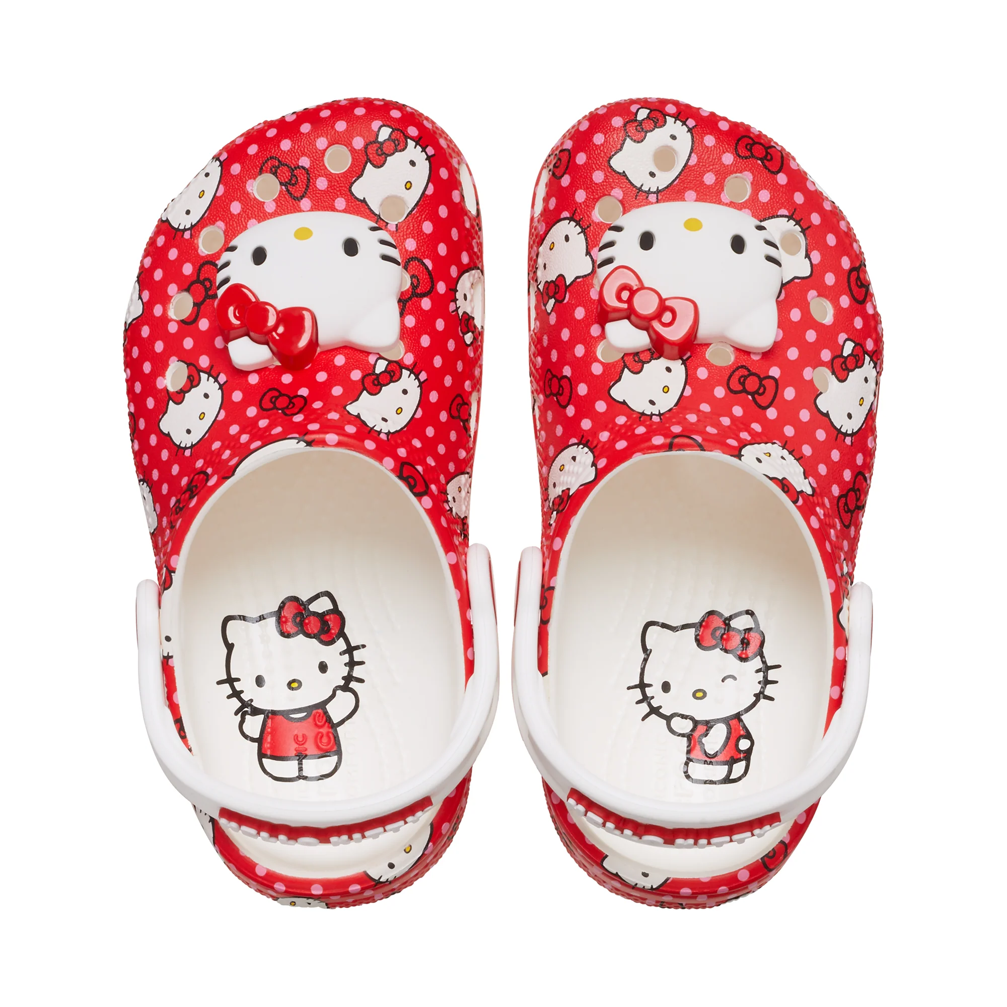 Hello Kitty x Crocs Toddler Red Classic Clog - Image 2