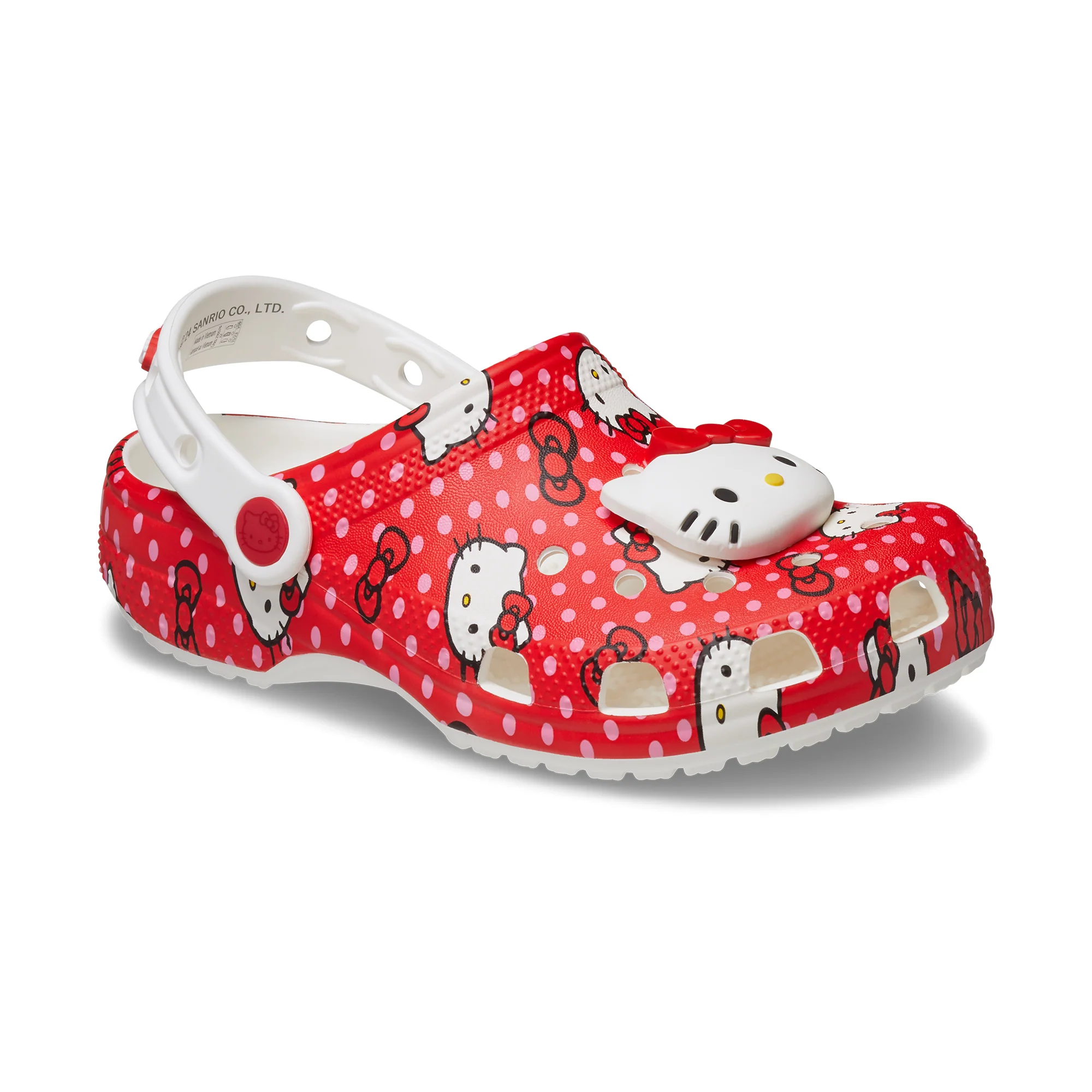 Hello Kitty x Crocs Toddler Red Classic Clog - Image 5