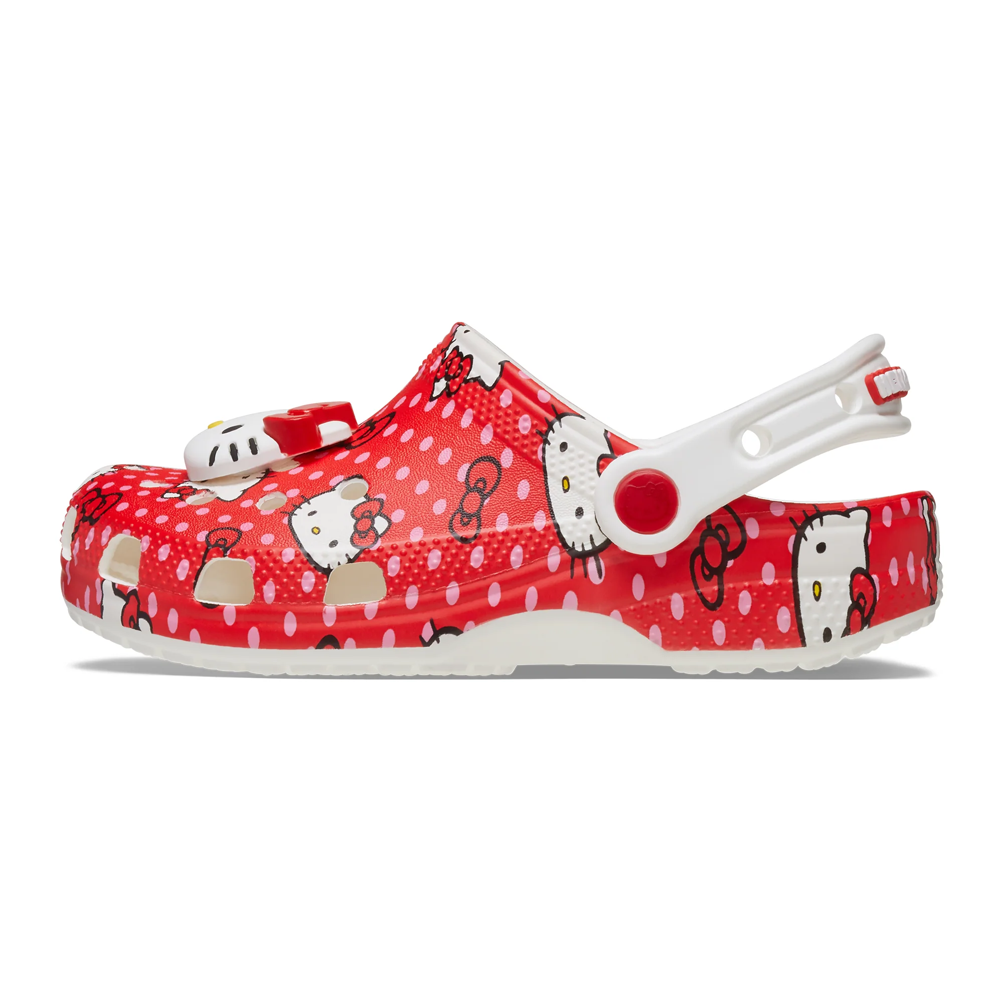 Hello Kitty x Crocs Toddler Red Classic Clog - Image 7