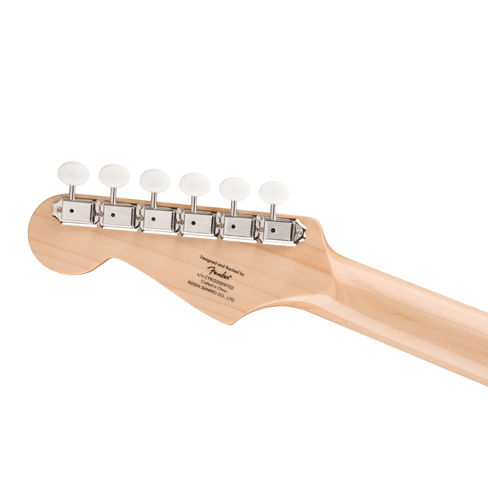 Hello Kitty x Fender White Stratocaster Guitar - Image 8