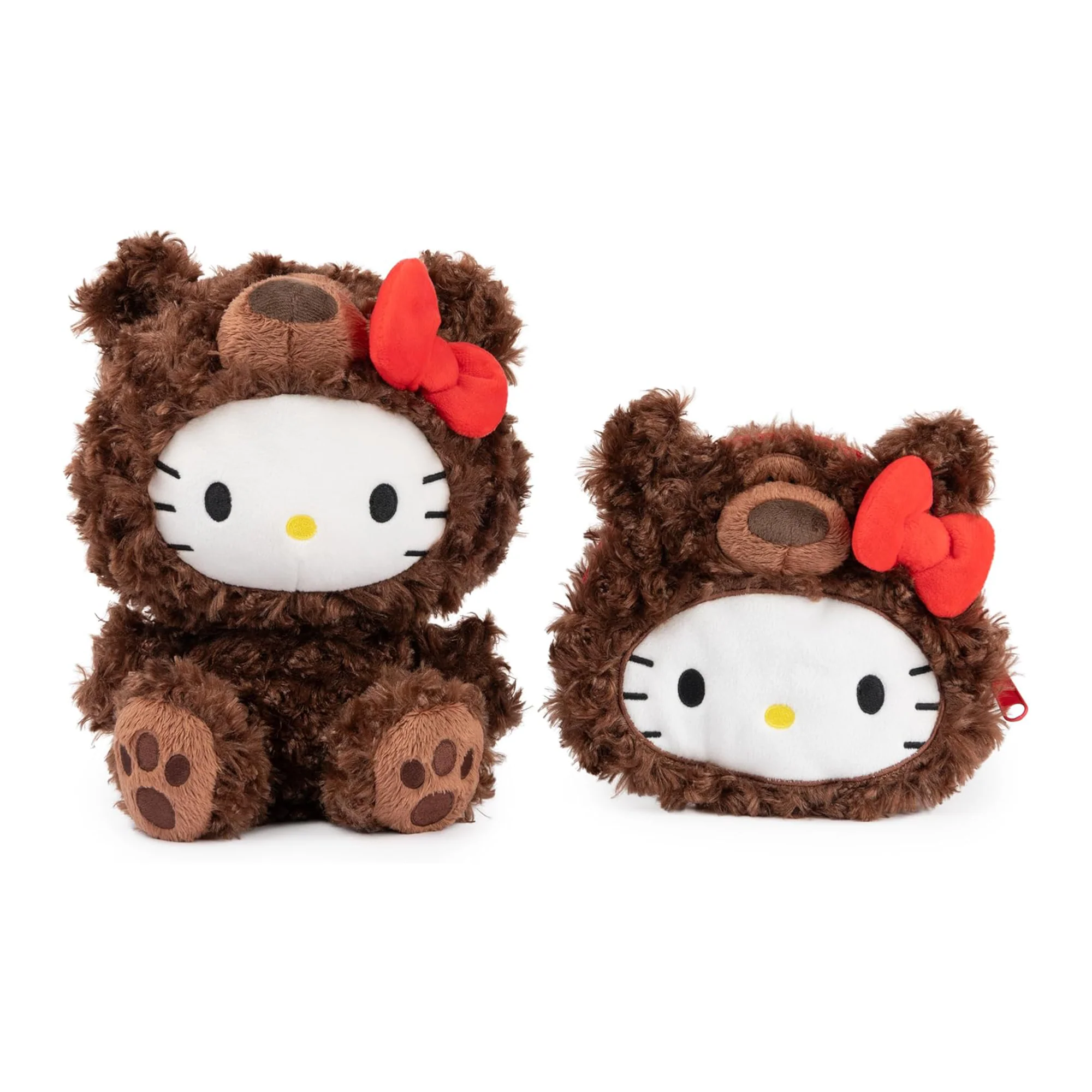 Hello Kitty x GUND Mini Zipper Pouch (Philbin Teddy Bear) - Image 3