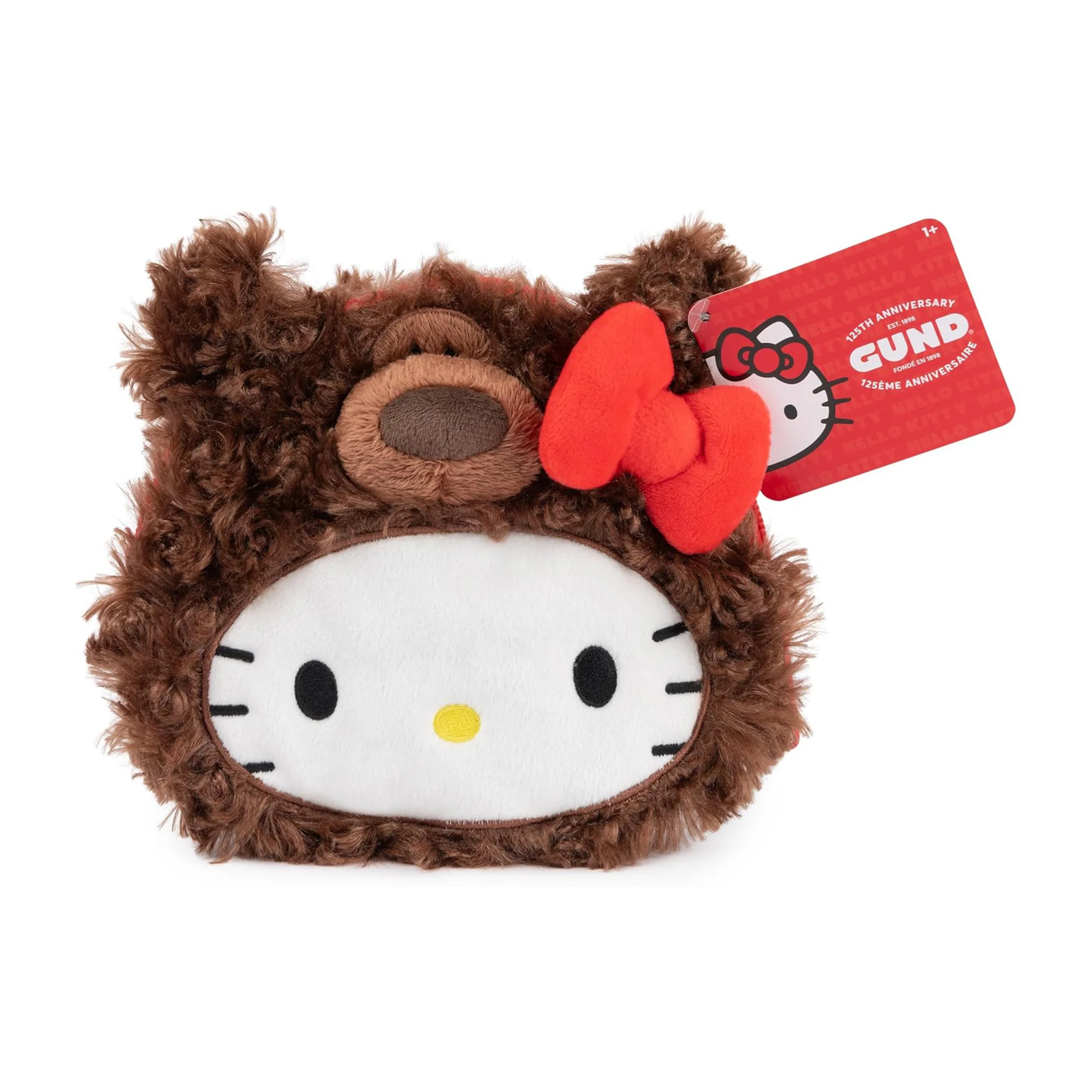 Hello Kitty x GUND Mini Zipper Pouch (Philbin Teddy Bear) - Image 7