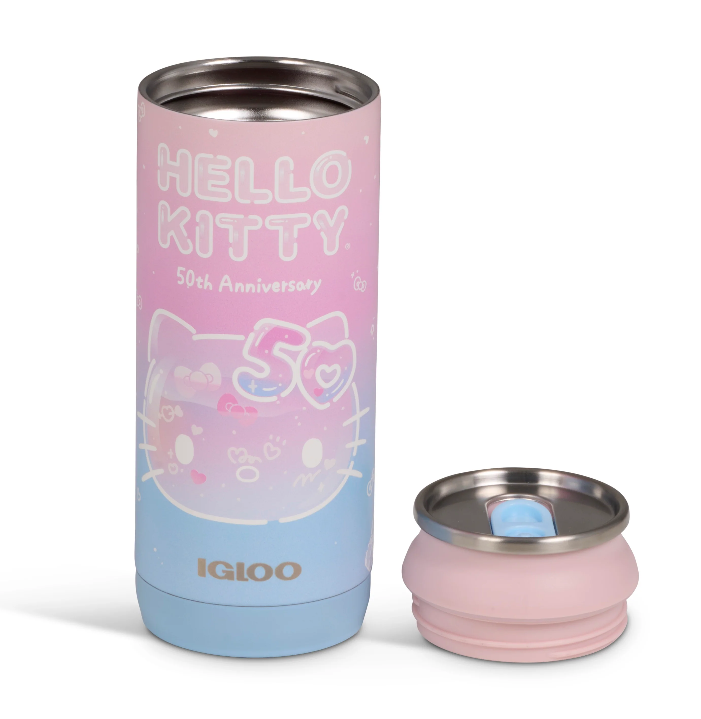 Hello Kitty x Igloo 50th Anniversary 16oz Stainless Steel Can - Image 3