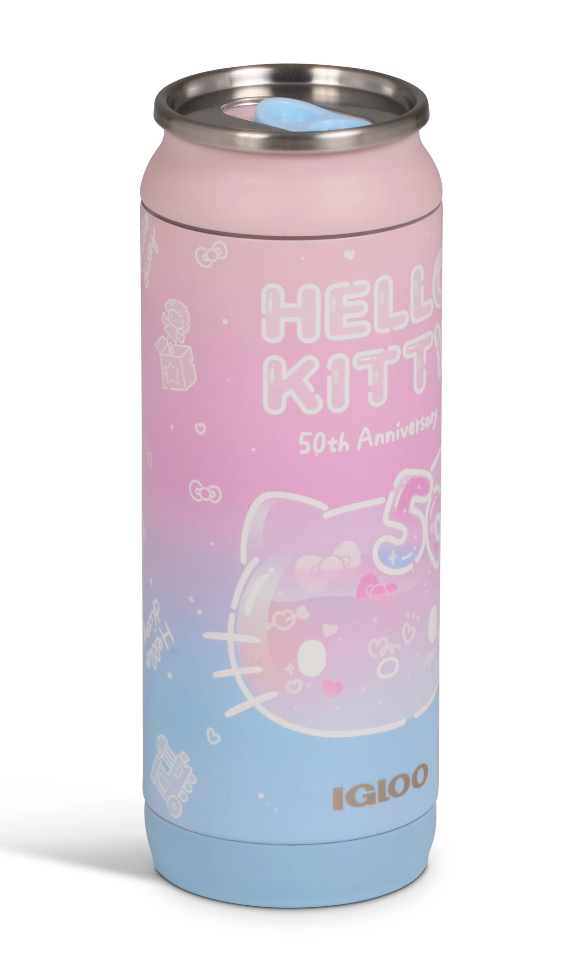 Hello Kitty x Igloo 50th Anniversary 16oz Stainless Steel Can - Image 6