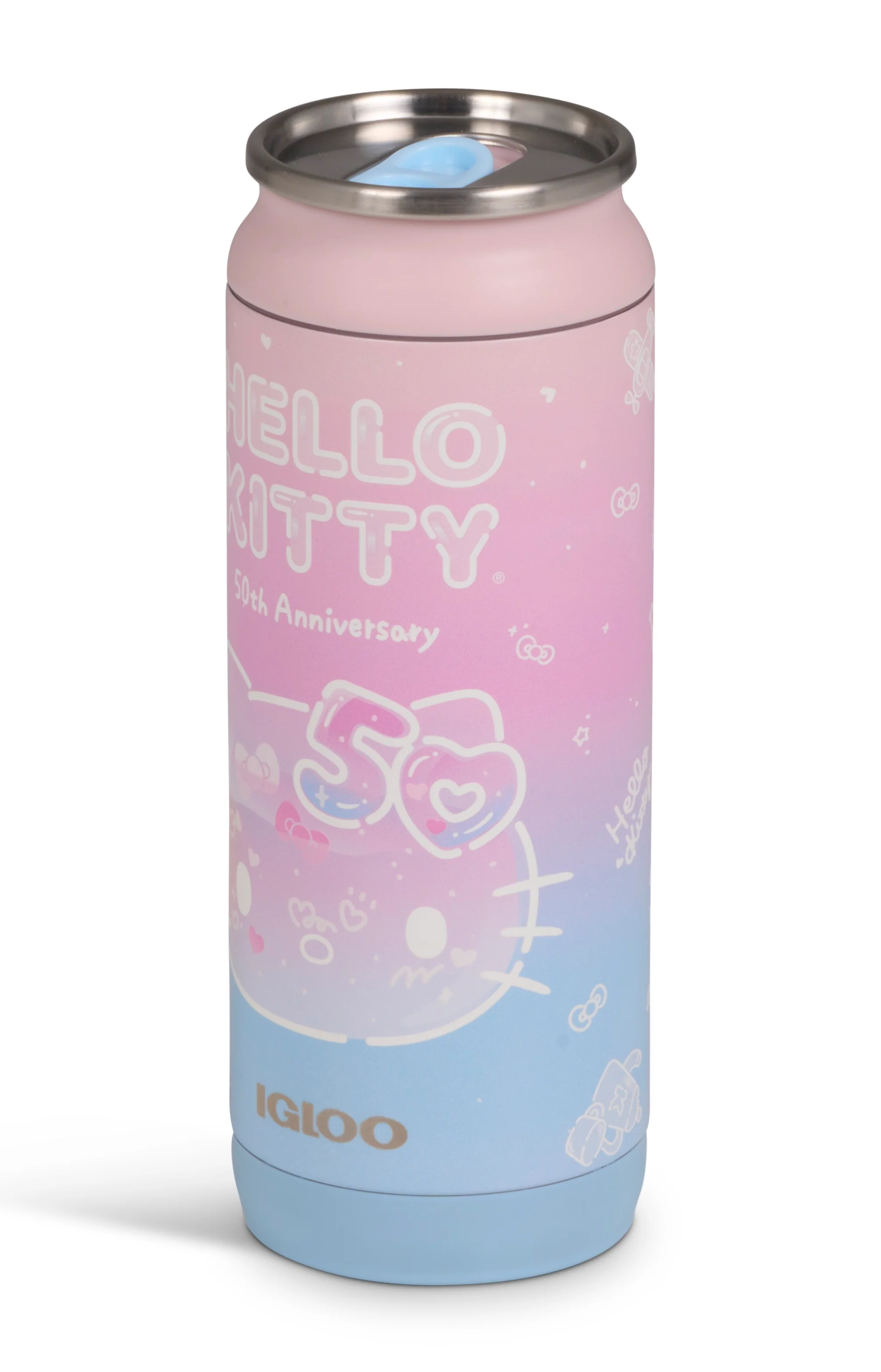 Hello Kitty x Igloo 50th Anniversary 16oz Stainless Steel Can - Image 7