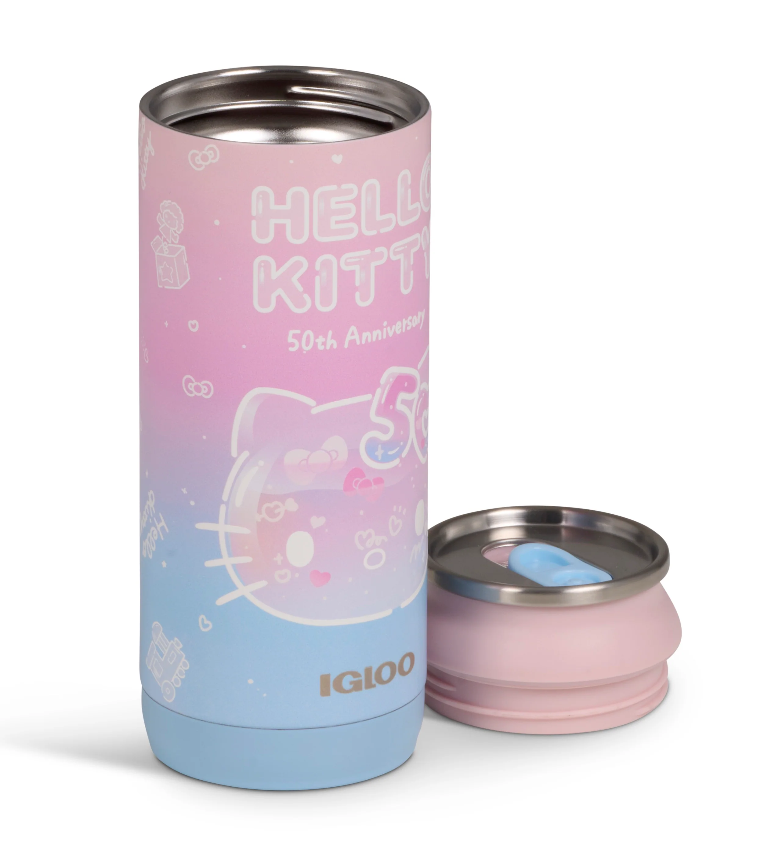 Hello Kitty x Igloo 50th Anniversary 16oz Stainless Steel Can - Image 8