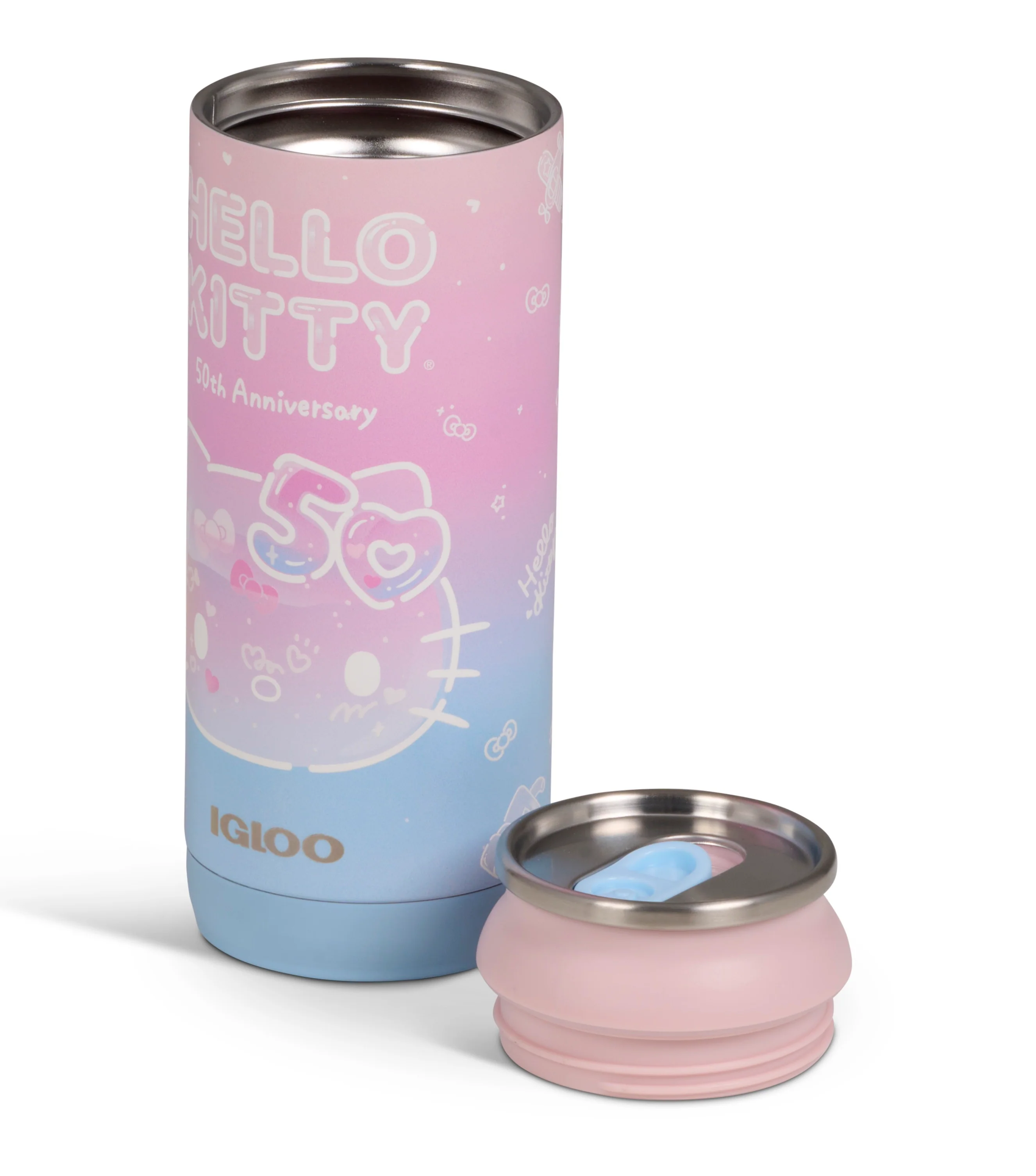 Hello Kitty x Igloo 50th Anniversary 16oz Stainless Steel Can - Image 9