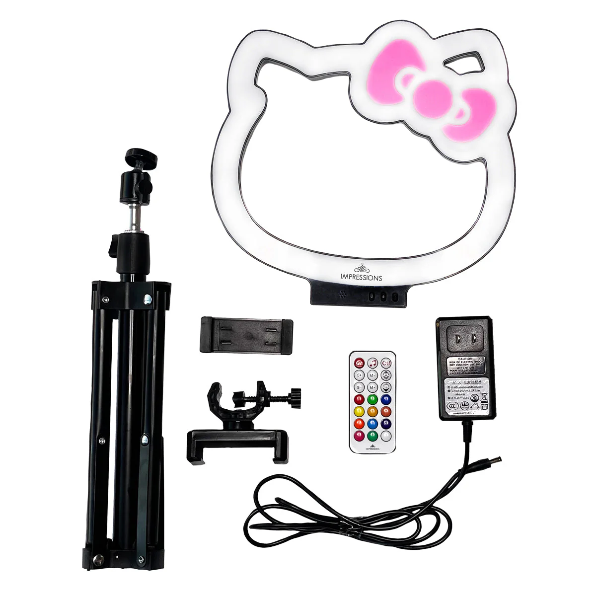 Hello Kitty x Impressions Vanity 10" Desktop Ring Light Tripod - Image 10