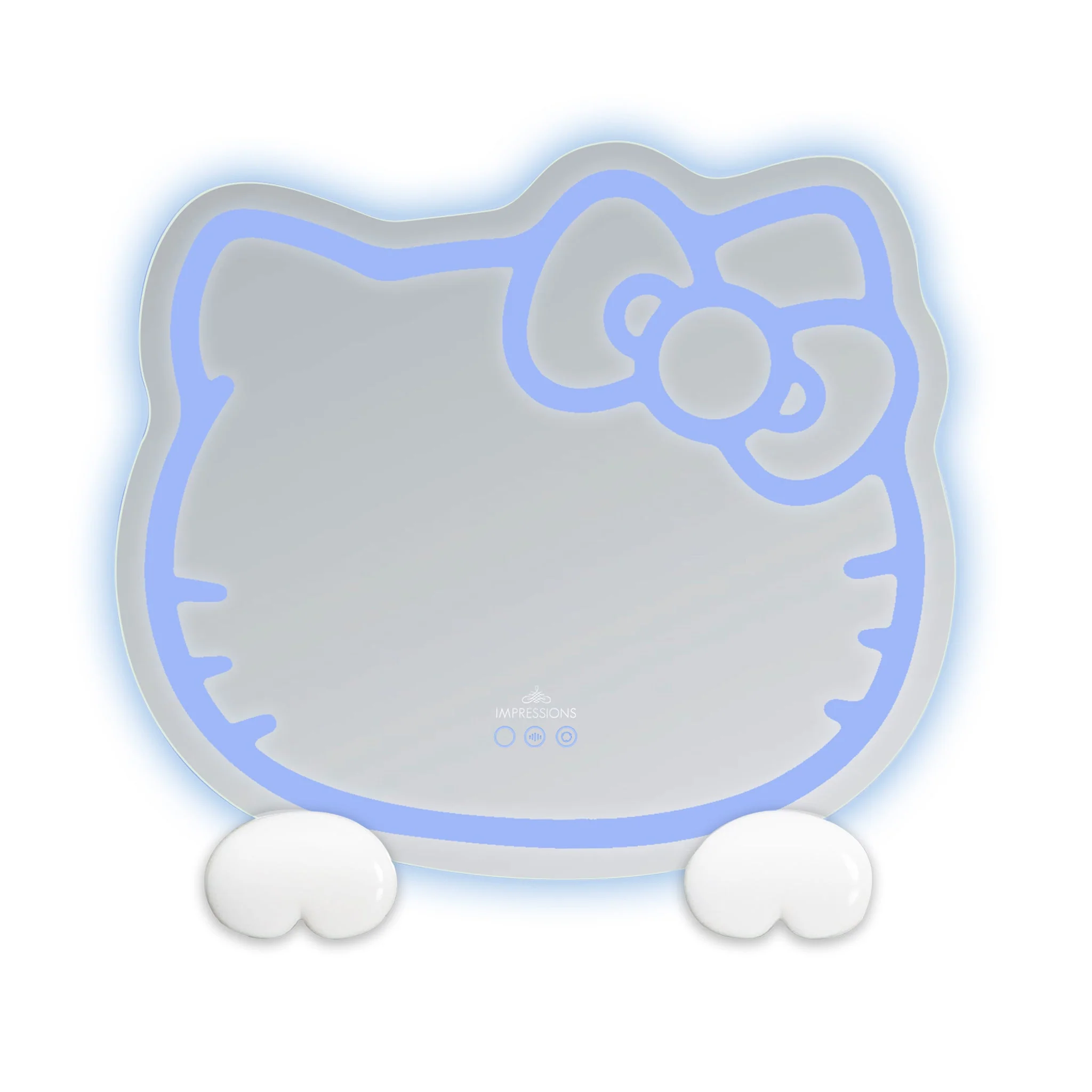 Hello Kitty x Impressions Vanity RGB Wall Mirror 2.0 W/ Bluetooth Speakers and Specialty Base - Image 5