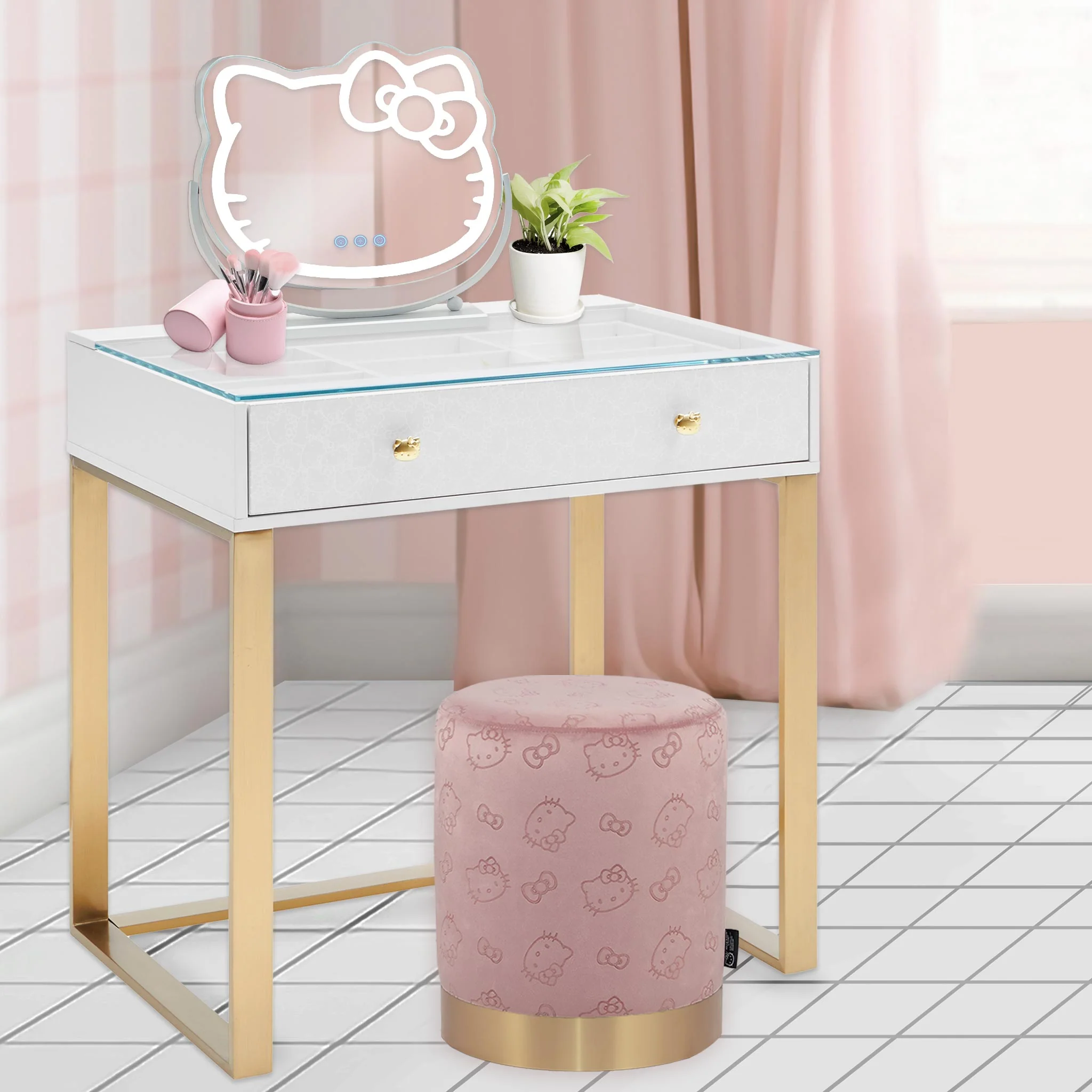 Hello Kitty x Impressions Vanity SlayStation Mini Vanity Table - Image 9
