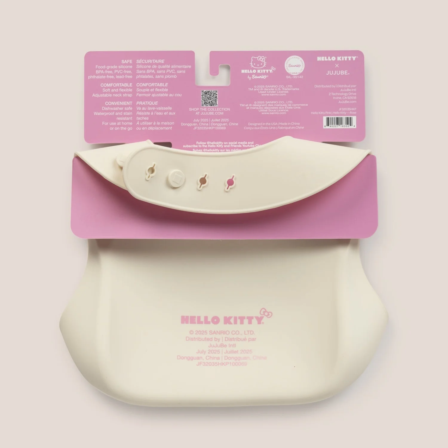 Hello Kitty x JuJuBe Silicone Bib - Image 4
