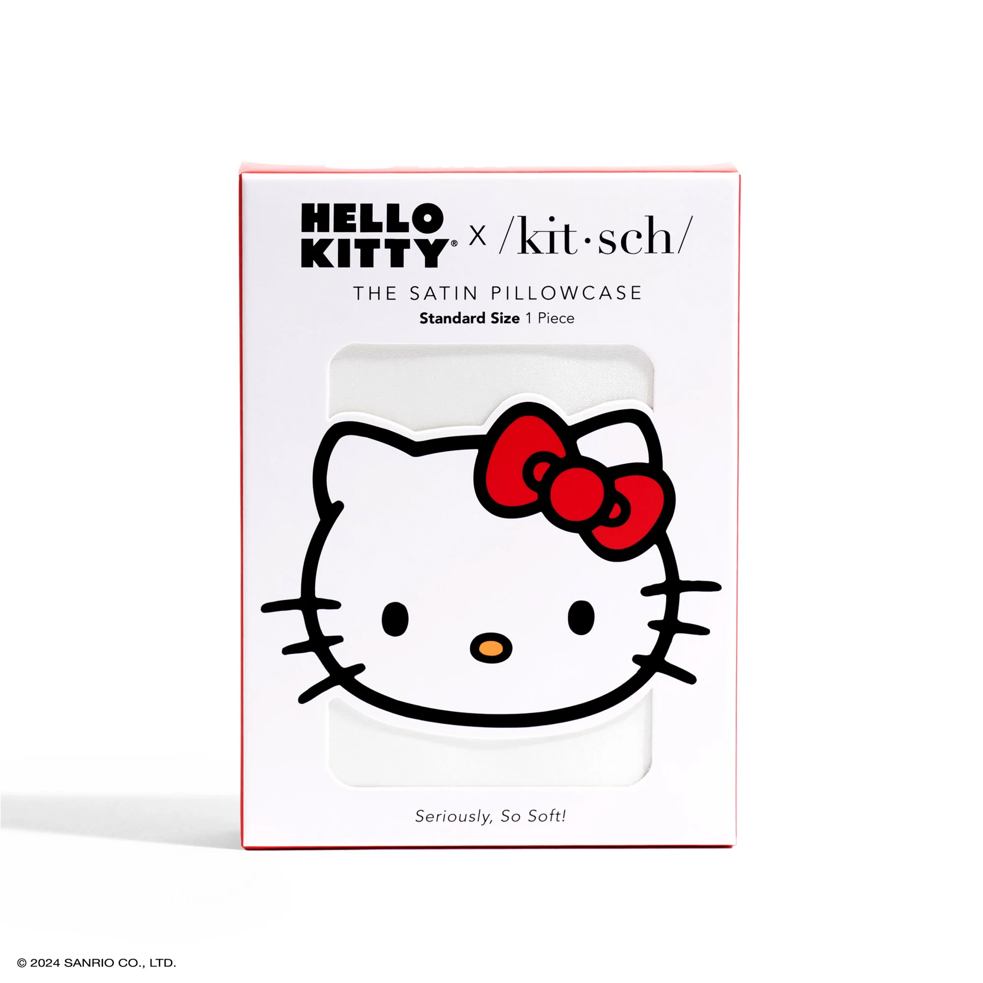 Hello Kitty x Kitsch Bow Pillowcase (Solid Ivory) - Image 5