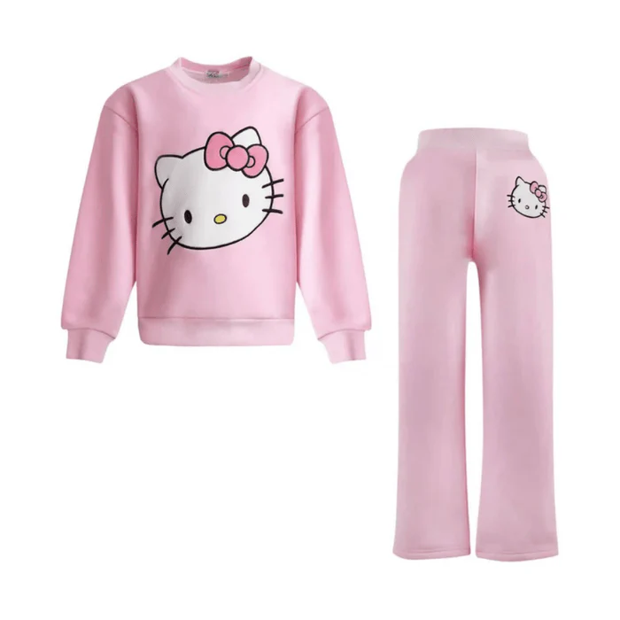 Hello Kitty x Lola + The Boys Adult Super Soft Knit Set (Pink) - Image 2