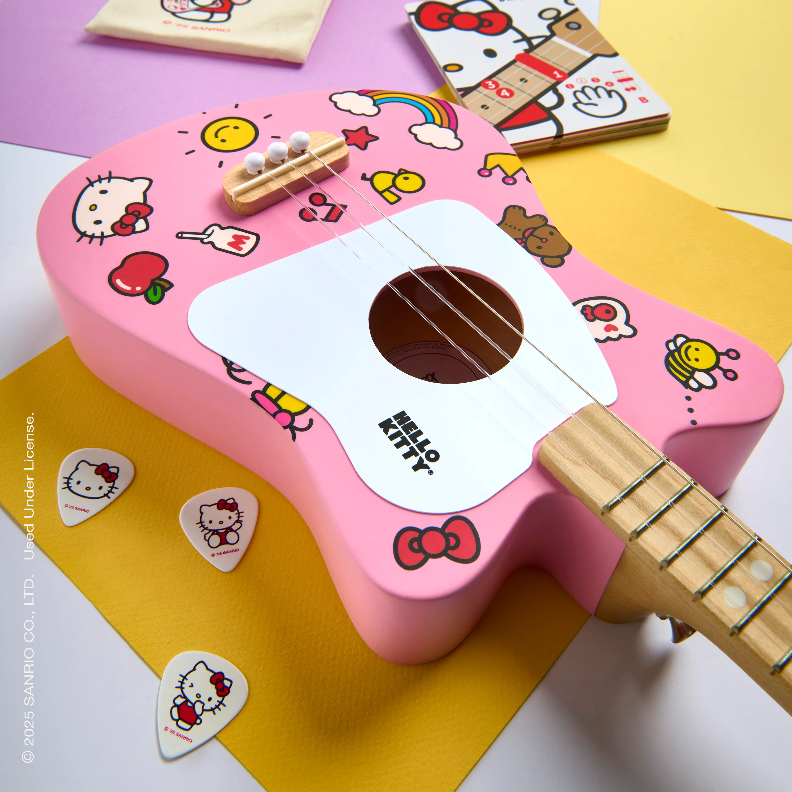 Hello Kitty x Loog Kids Mini Acoustic Guitar (Pink) - Image 6