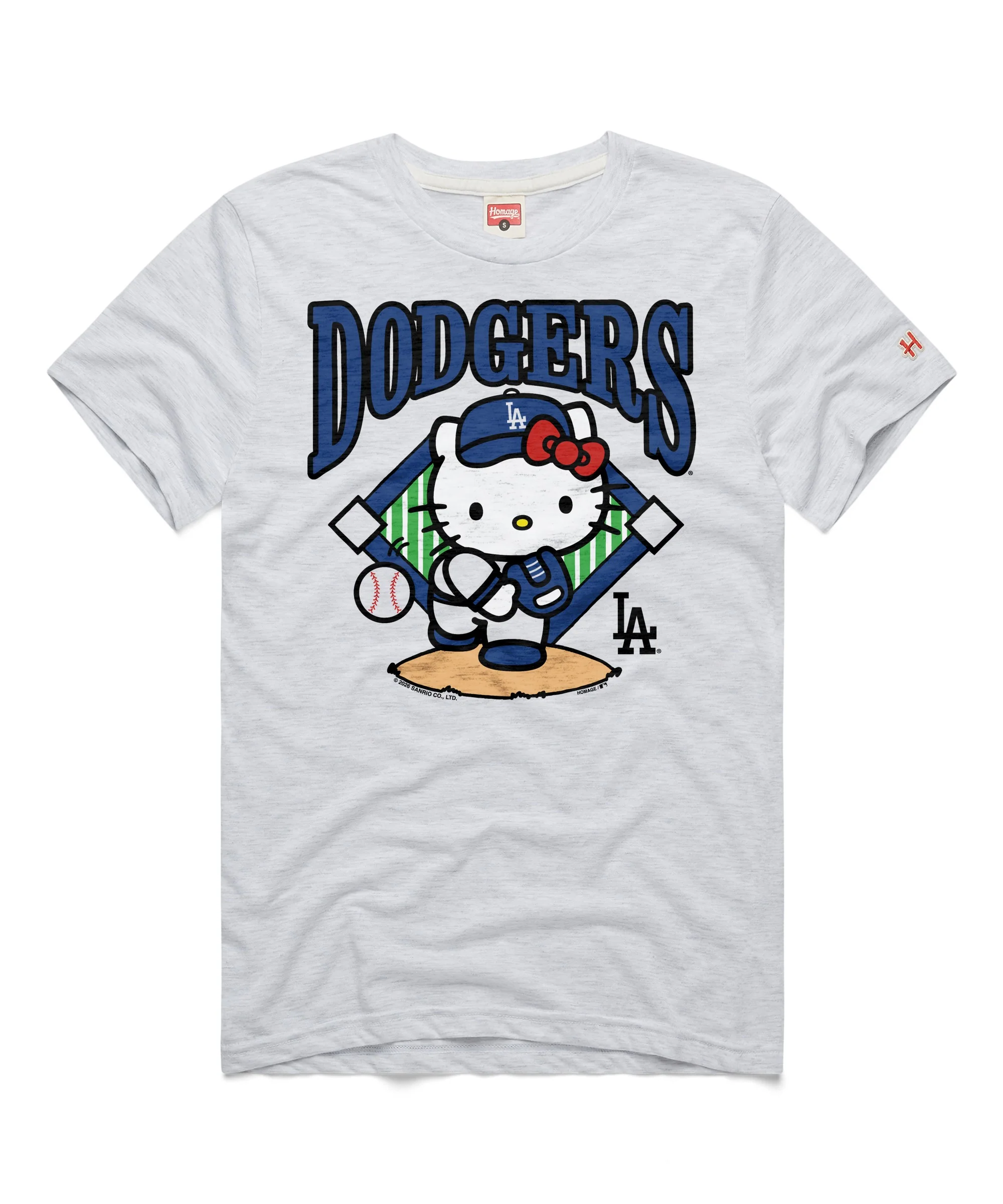 Hello Kitty x Los Angeles Dodgers First Pitch Tee (Adult - Unisex) - Image 2
