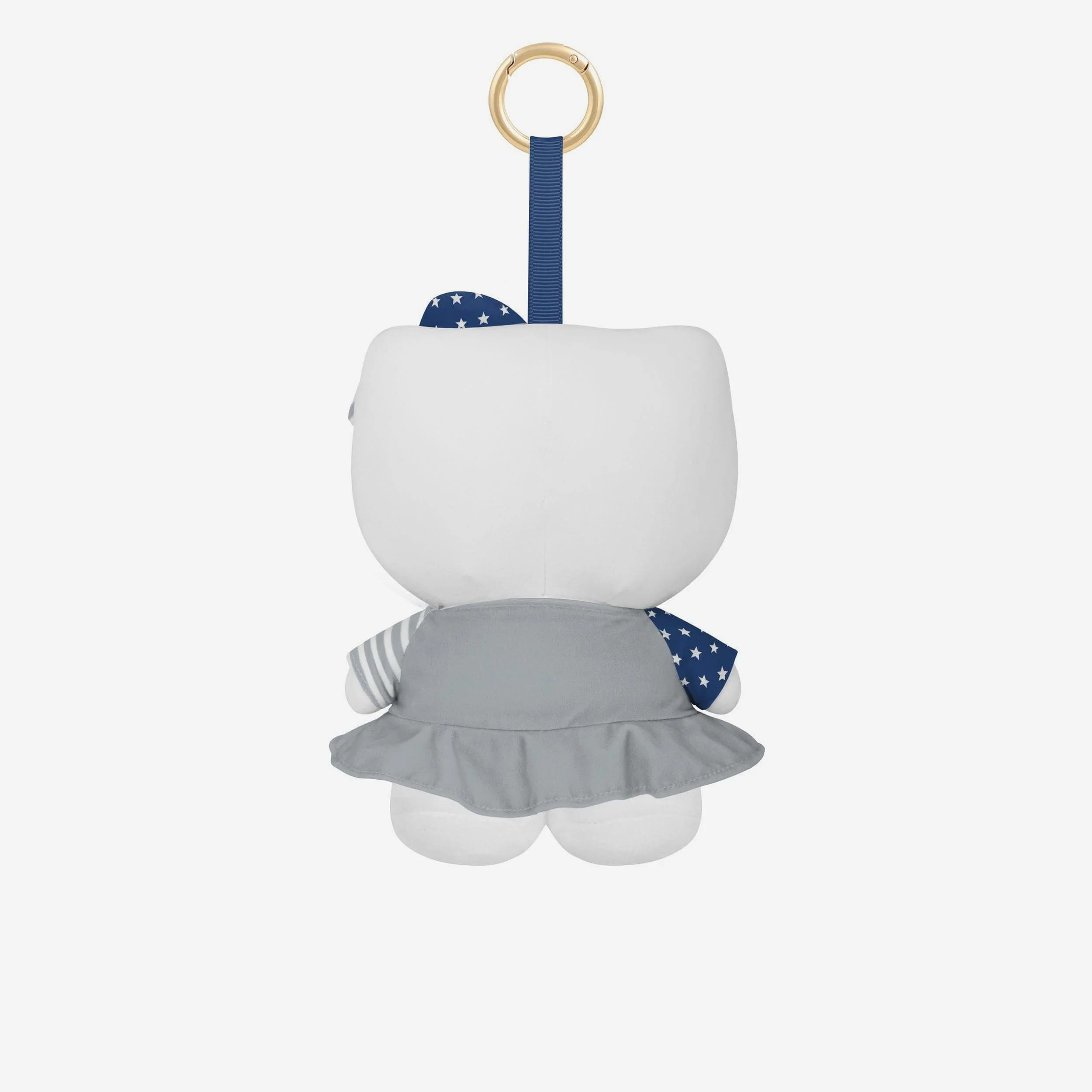 Hello Kitty x Los Angeles Dodgers Plush Mascot Keychain (Americana) - Image 2