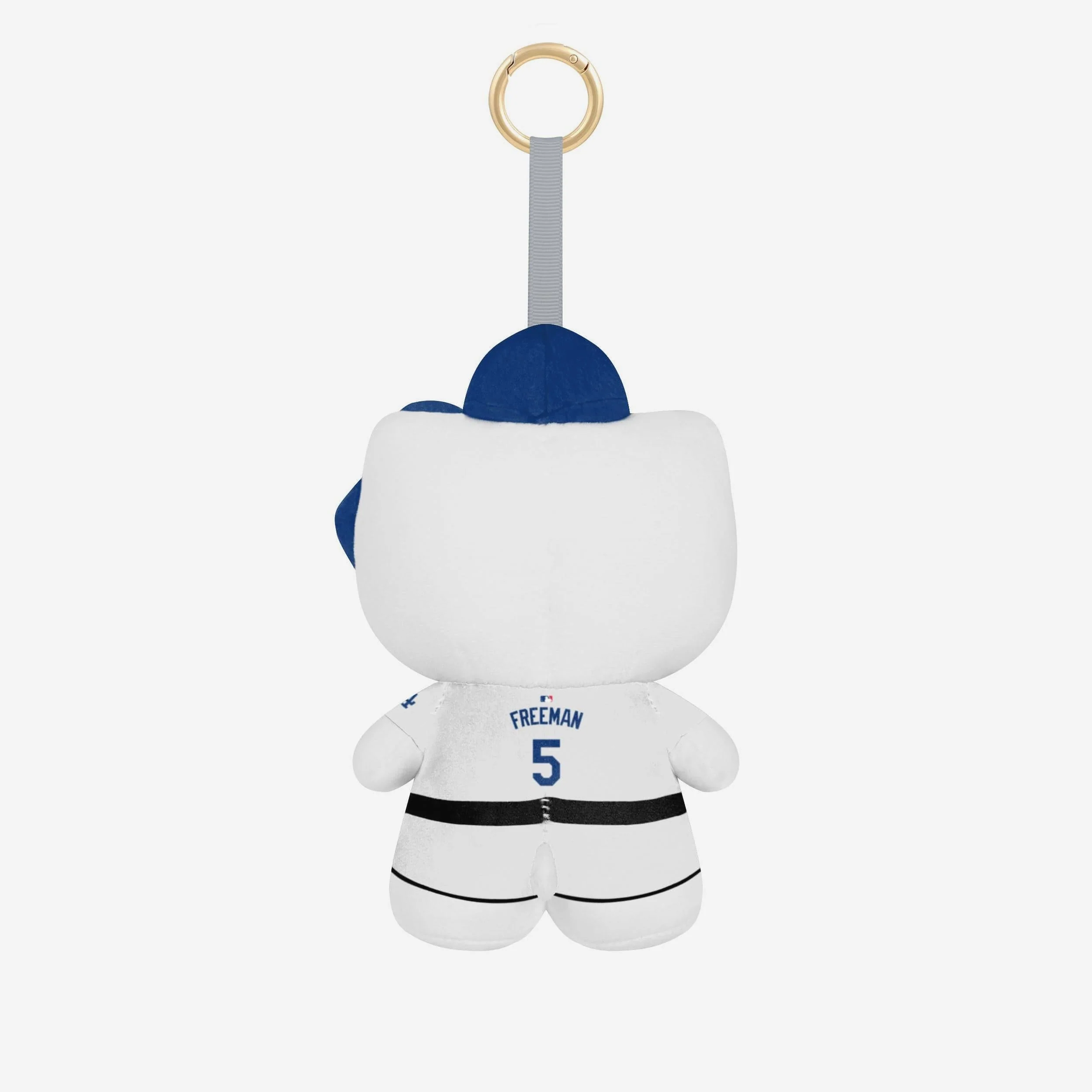 Hello Kitty x Los Angeles Dodgers Plush Mascot Keychain (Freddie Freeman) - Image 2
