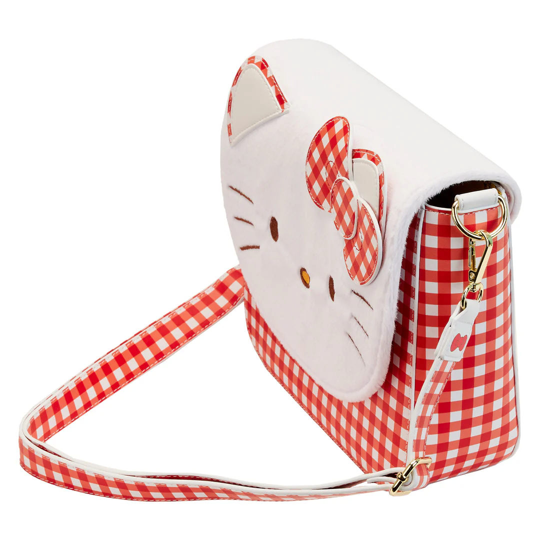 Hello Kitty x Loungefly Gingham Crossbody Bag - Image 4