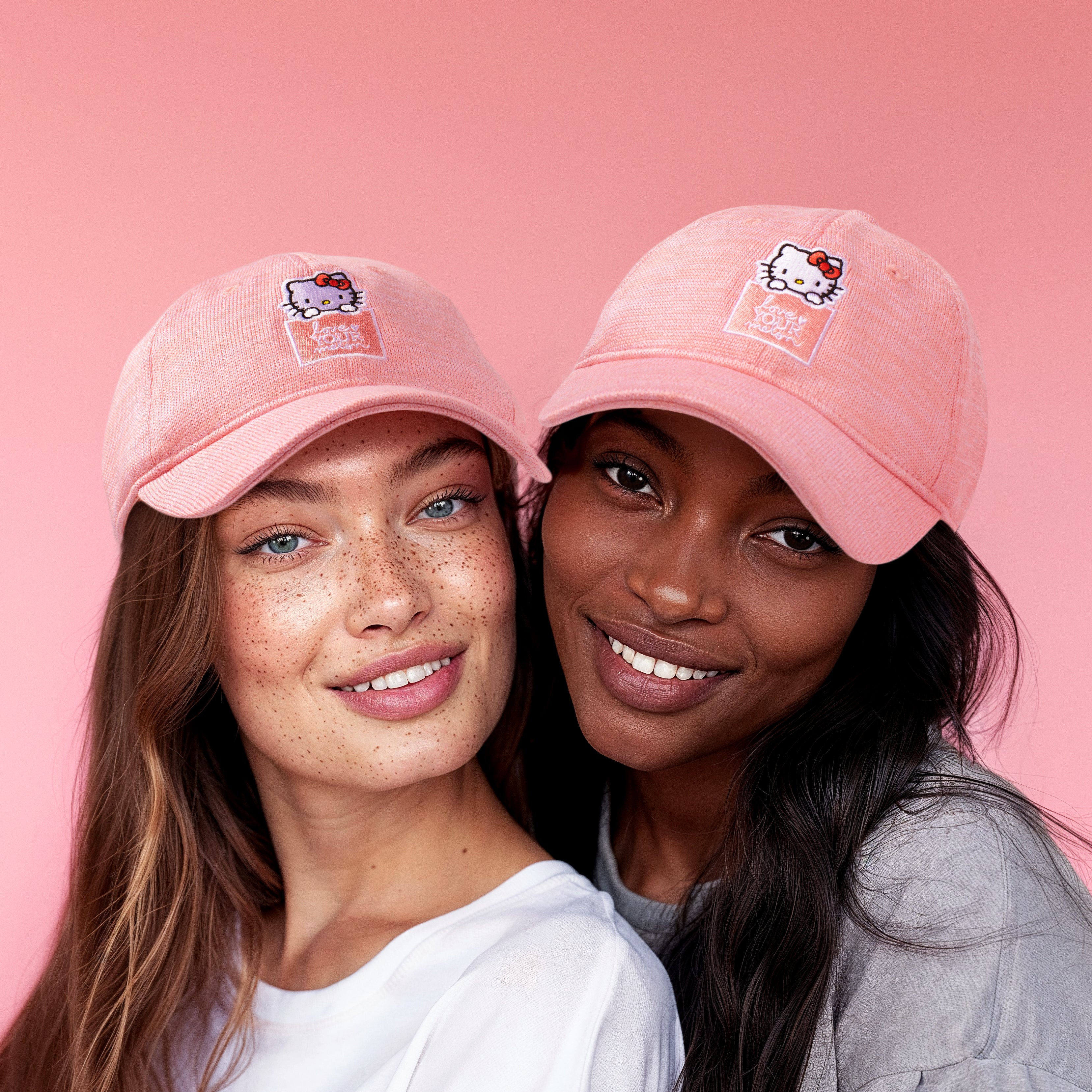 Hello Kitty x Love Your Melon Speckled Hero Cap (Pink) - Image 3