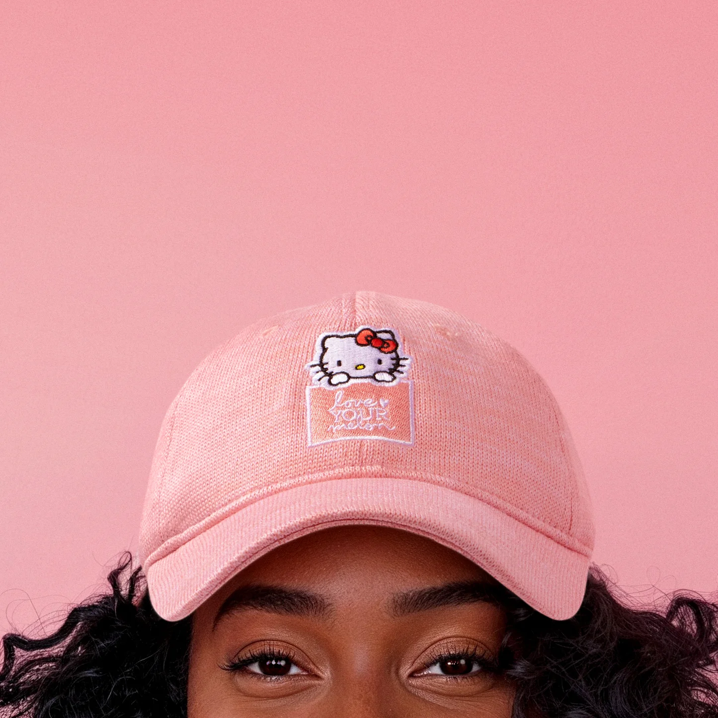 Hello Kitty x Love Your Melon Speckled Hero Cap (Pink) - Image 6