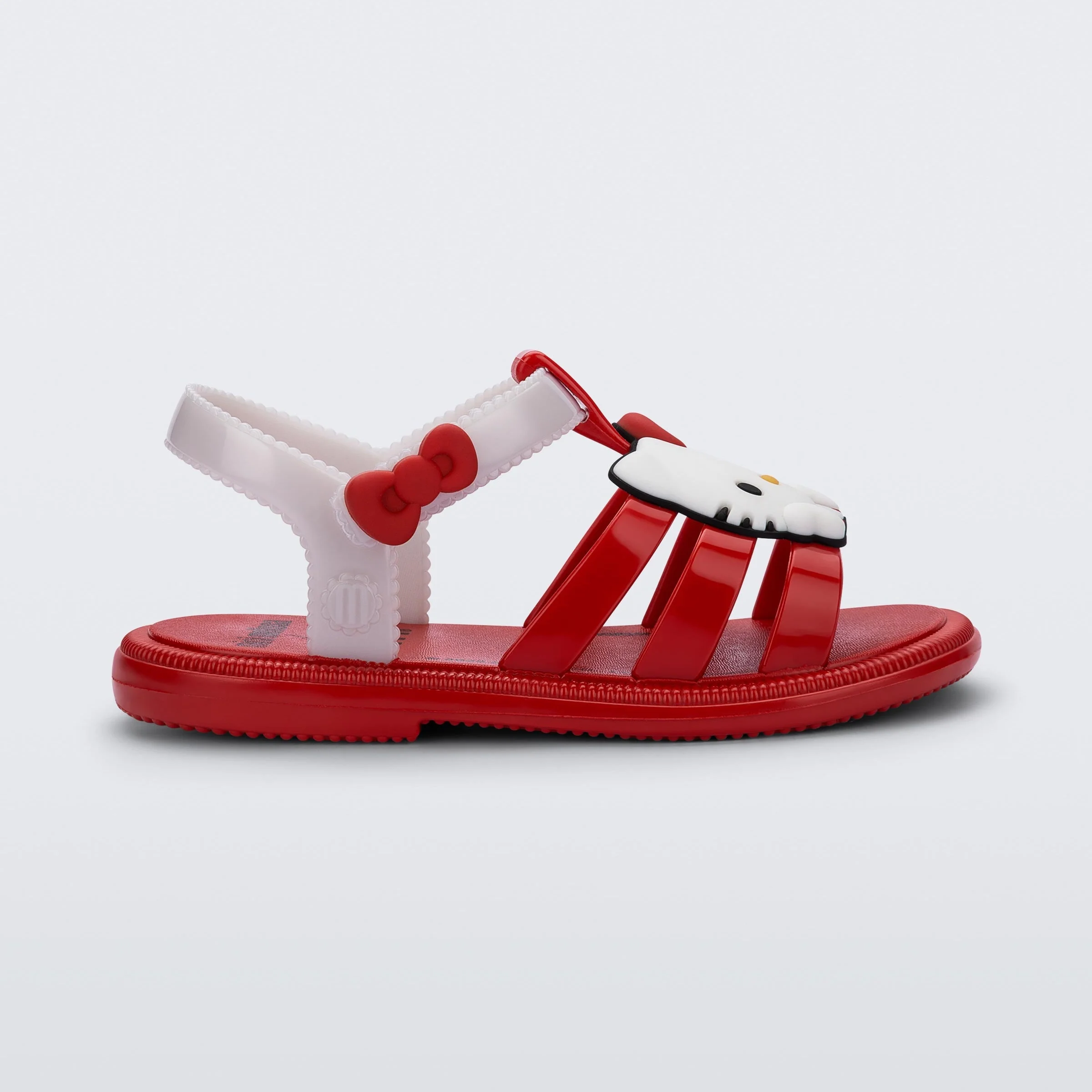 Hello Kitty x Mini Melissa Toddler Hip Jelly Sandal (Red) - Image 3