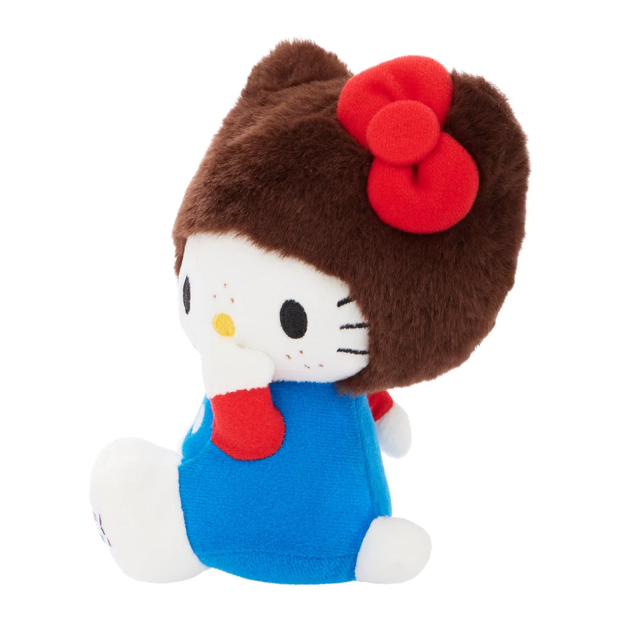 Hello Kitty x Monchhichi 7" Overalls Plush (Hello Kitty) - Image 4