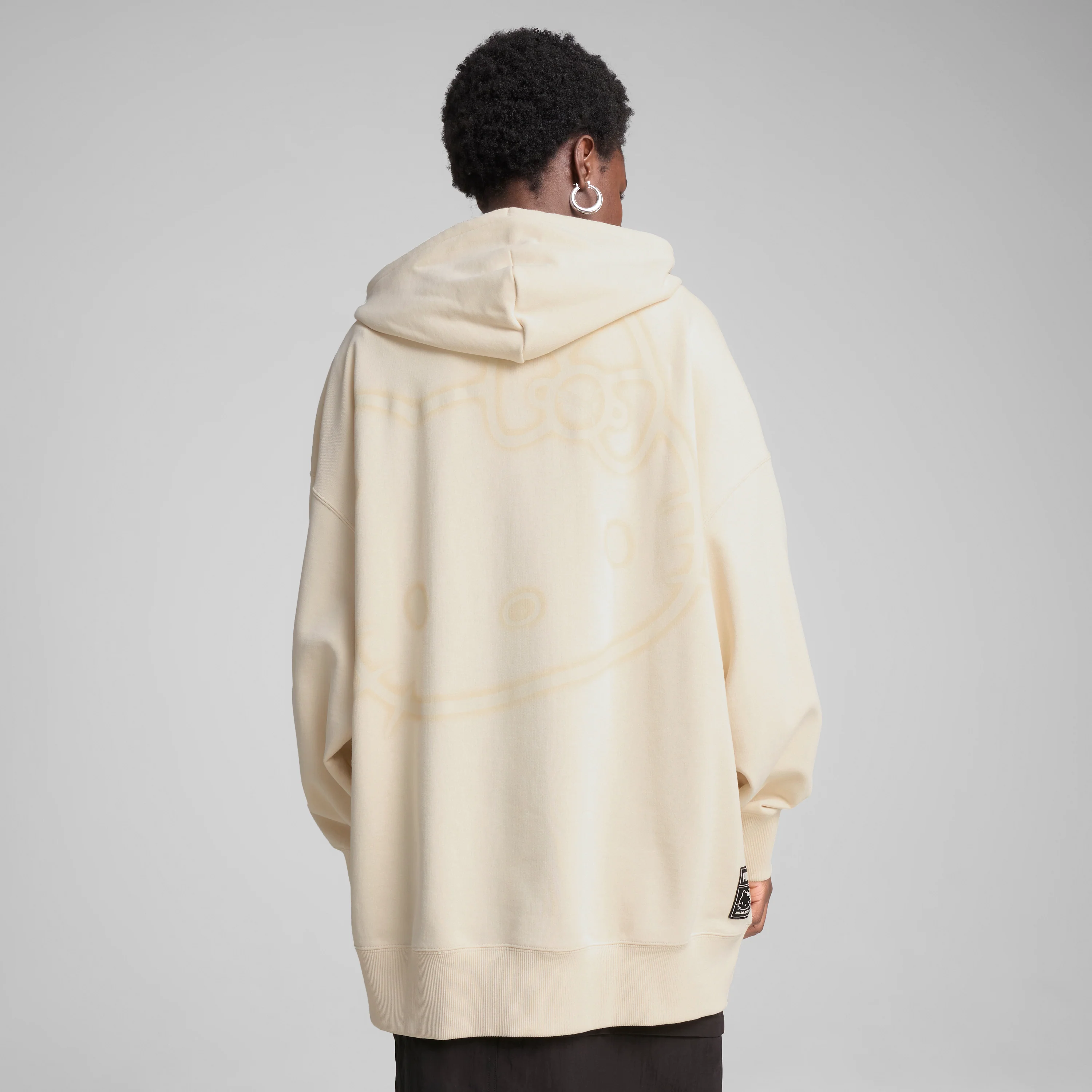 Hello Kitty x PUMA Graphic Oversized Hoodie (Alpine Snow) - Image 5
