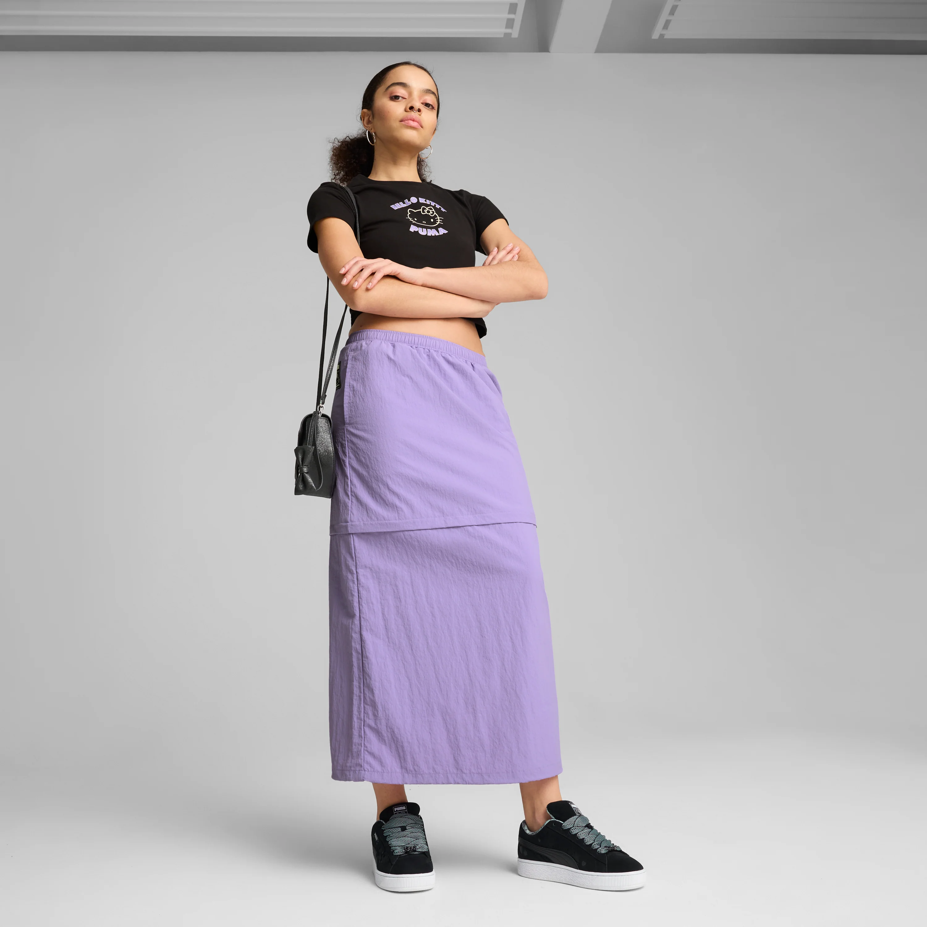 Hello Kitty x PUMA Woven Convertible Maxi Skirt (Lavender Alert) - Image 4
