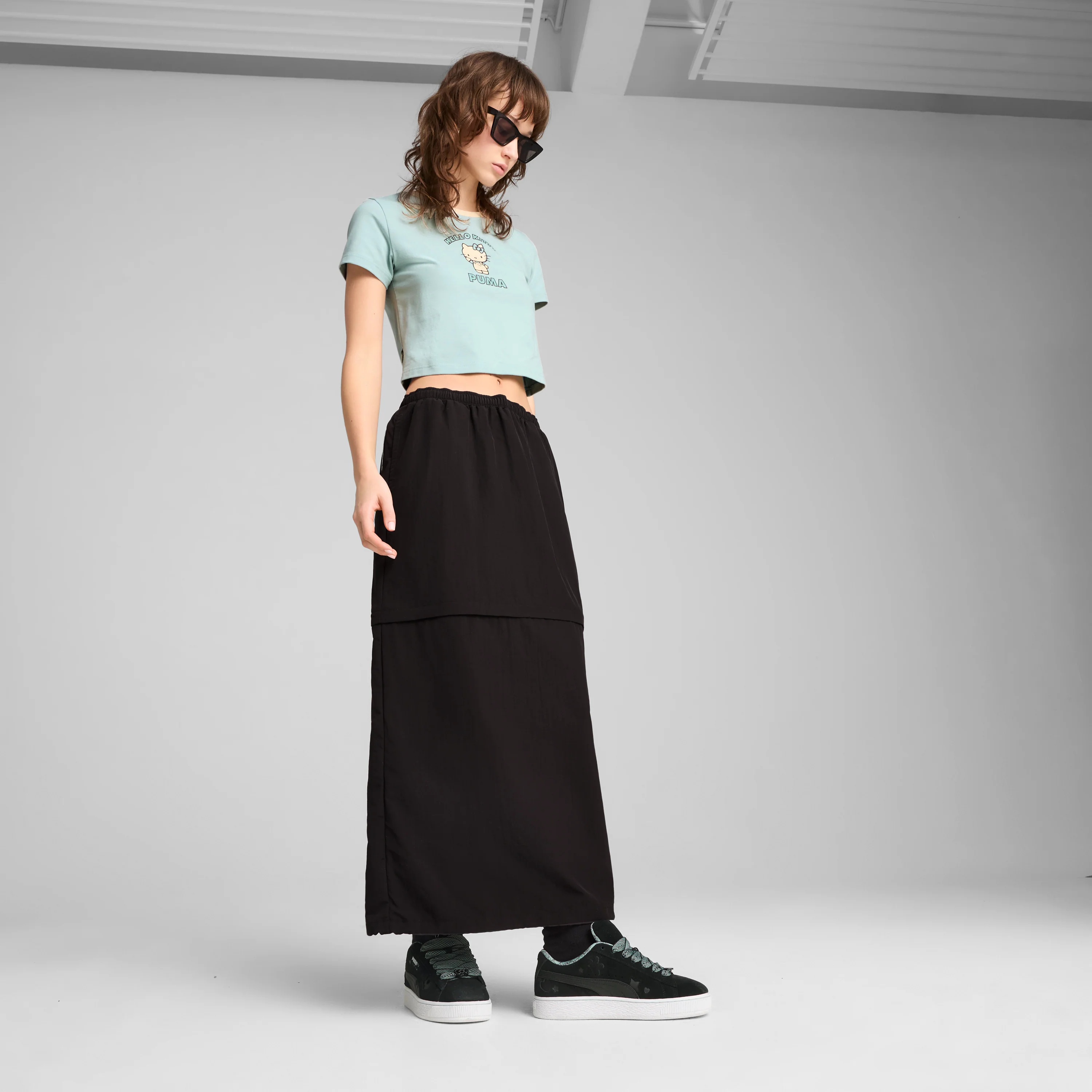 Hello Kitty x PUMA Woven Convertible Maxi Skirt (PUMA Black) - Image 4
