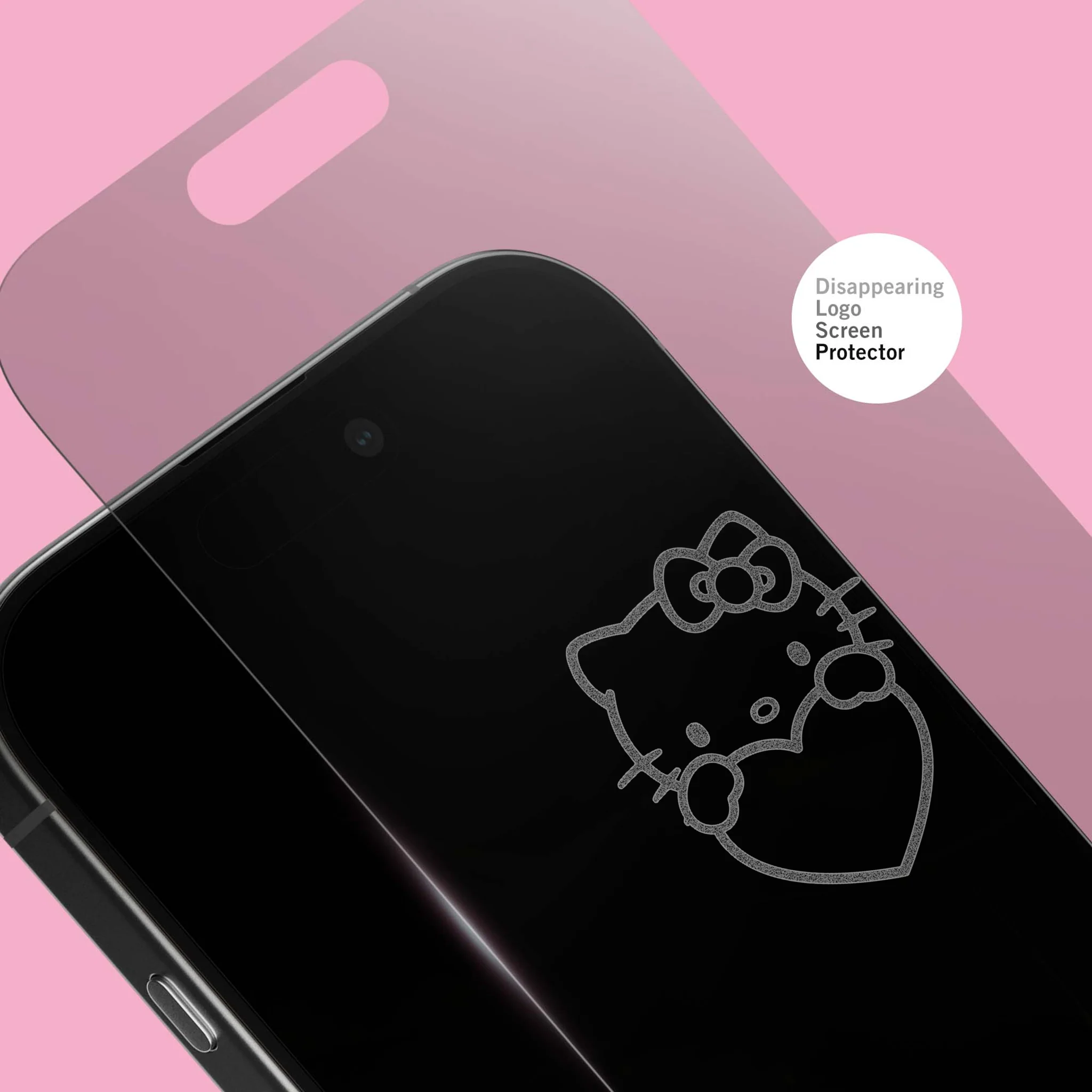 Hello Kitty x Screen Skinz Hands Heart Clear Screen Protector - Image 2