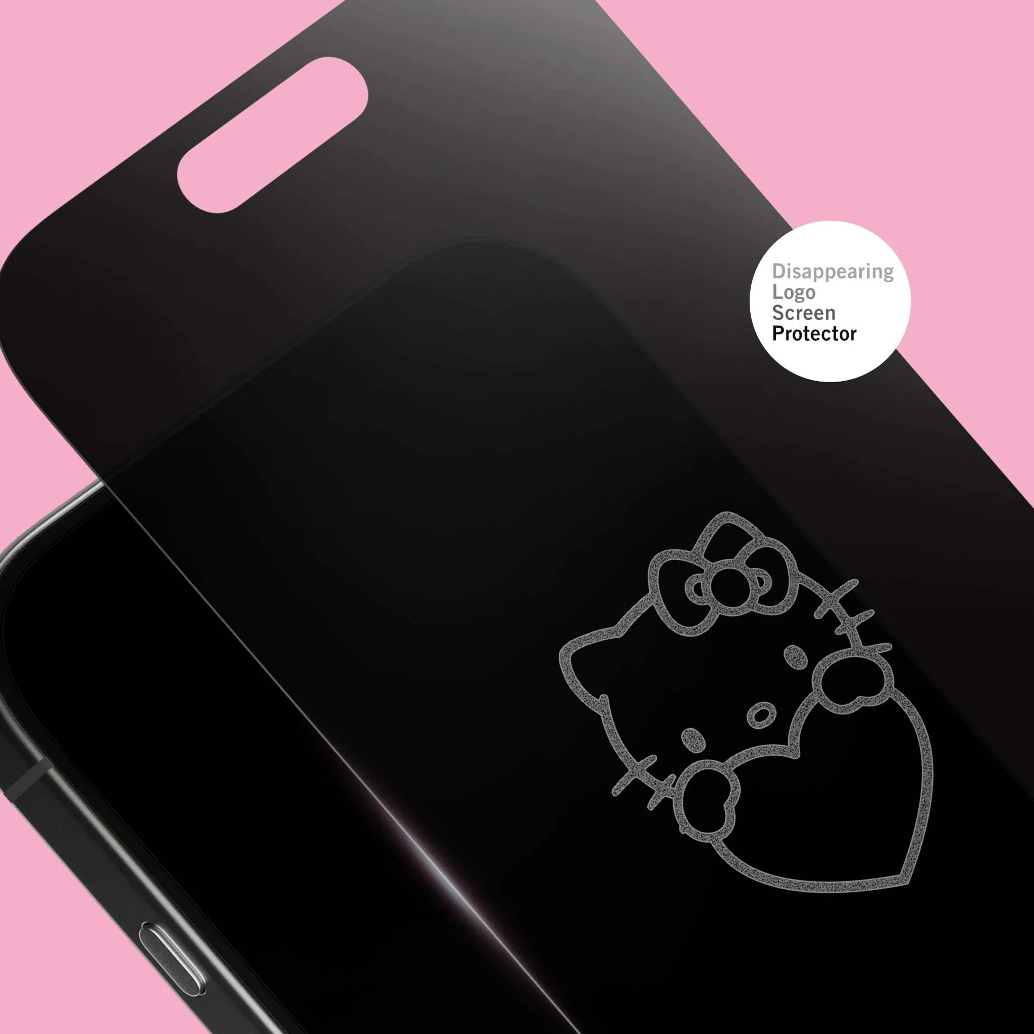 Hello Kitty x Screen Skinz Hands Heart Privacy Screen Protector - Image 2