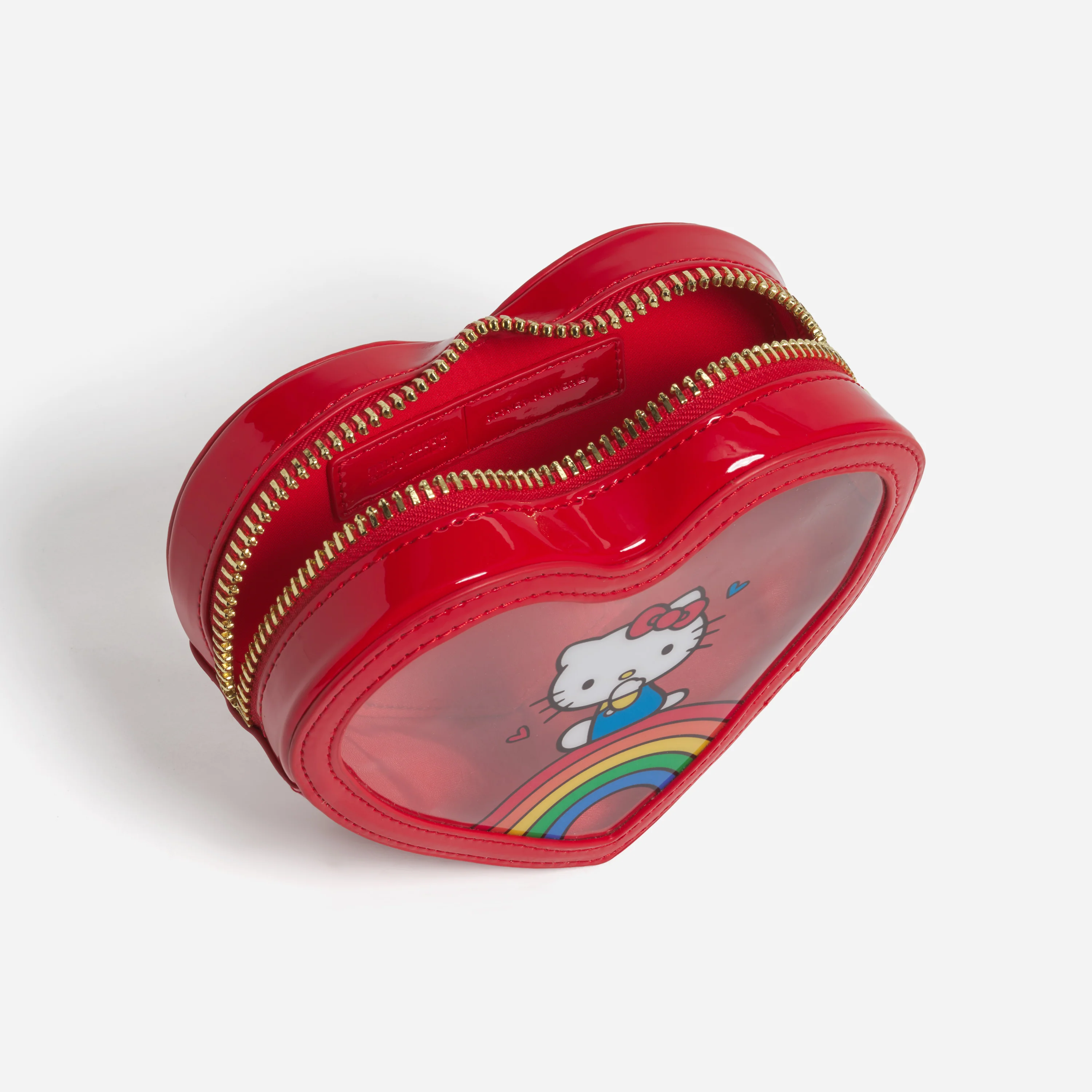 Hello Kitty x Stoney Clover Lane Clear Front Heart Pouch (Apple) - Image 2