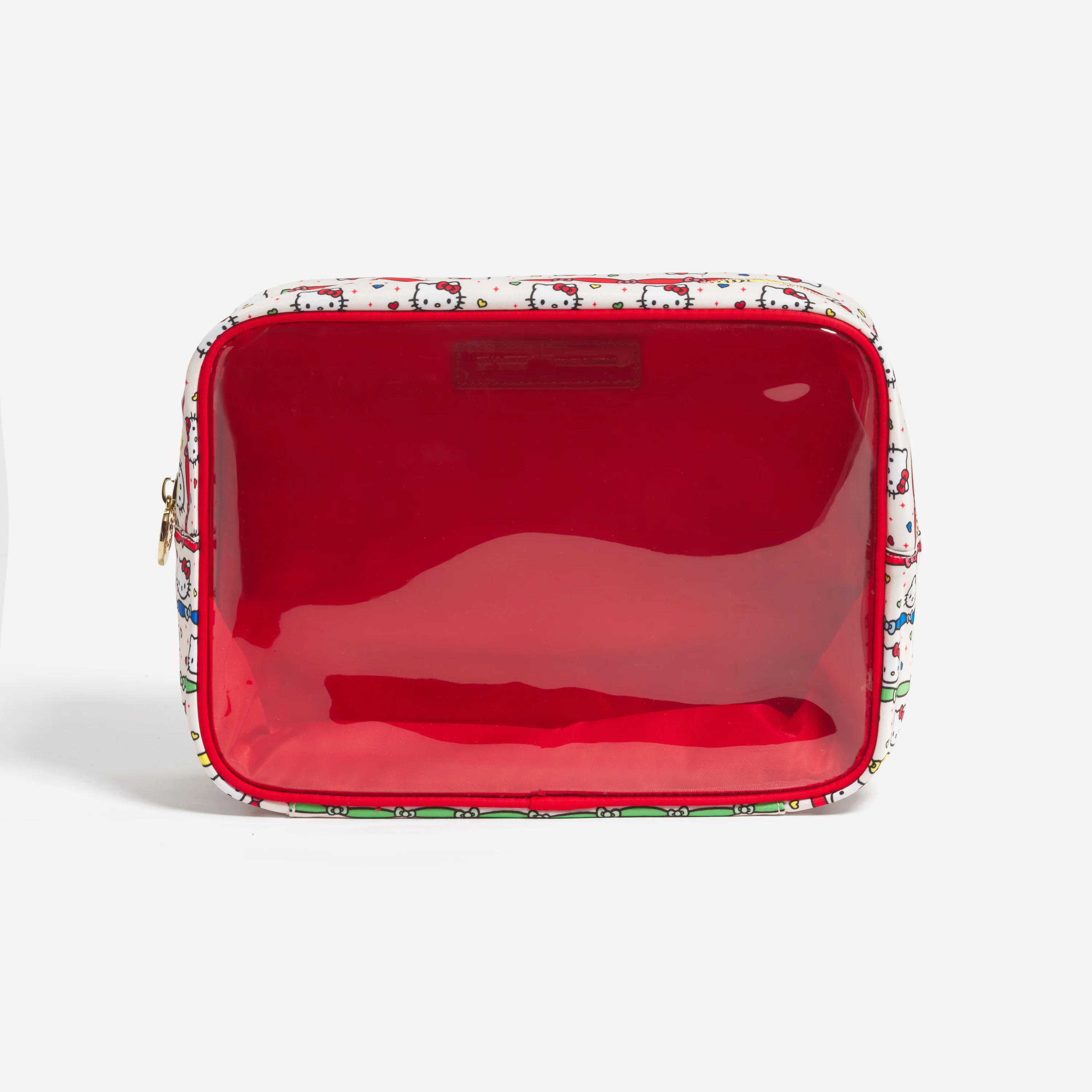 Hello Kitty x Stoney Clover Lane Clear Front Large Pouch (Hello Kitty Ribbon Stripe) - Image 4
