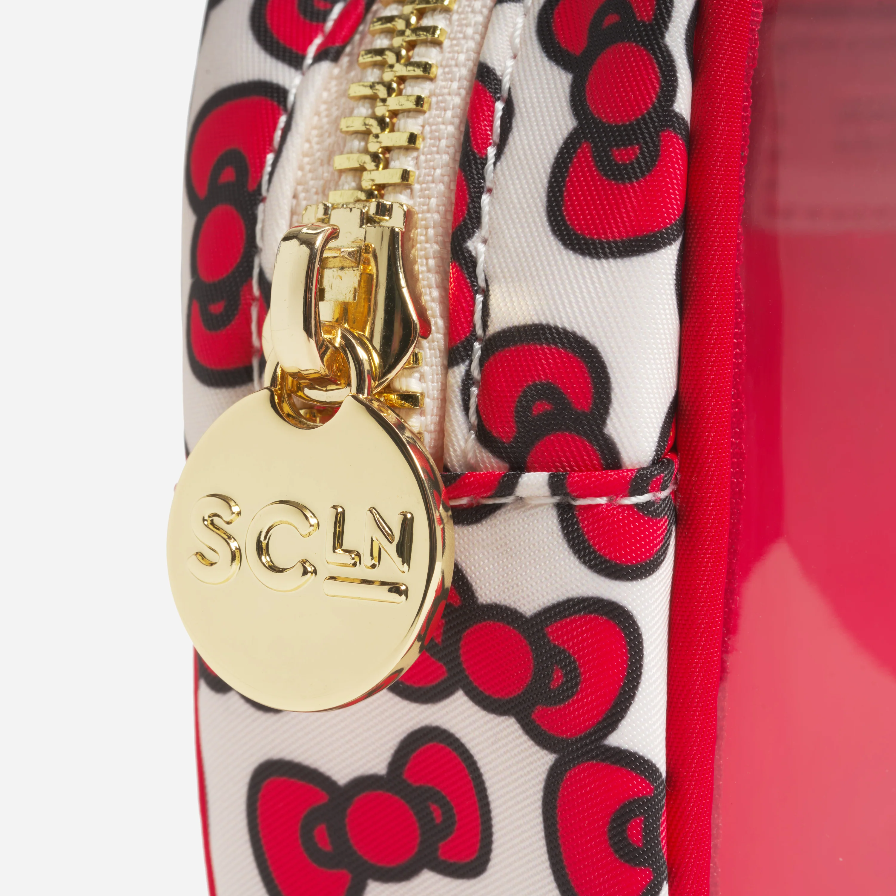 Hello Kitty x Stoney Clover Lane Clear Front Small Pouch (Hello Kitty Bows) - Image 2