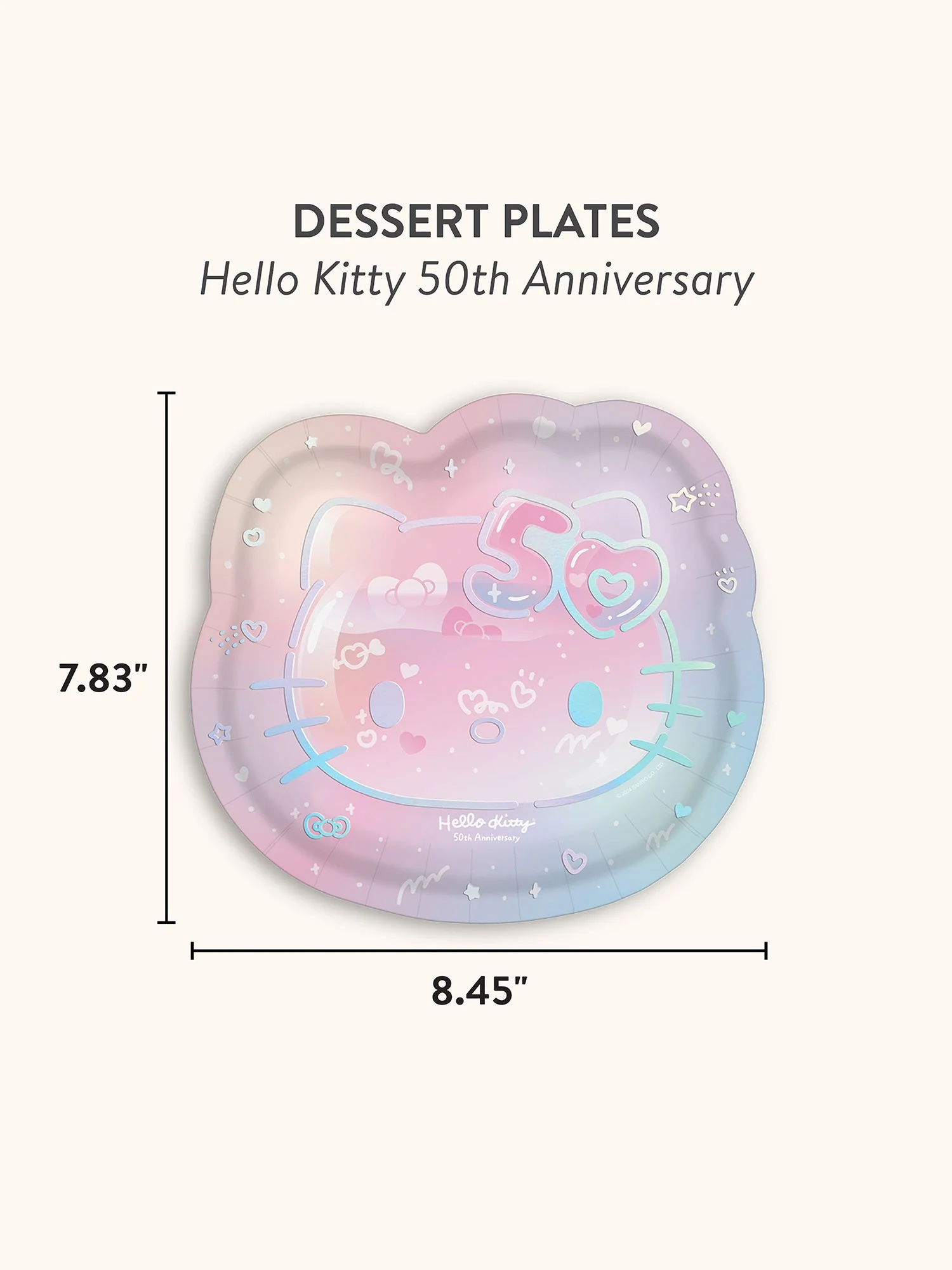 Hello Kitty x Studio Oh! 50th Anniversary Dessert Plates - Image 2
