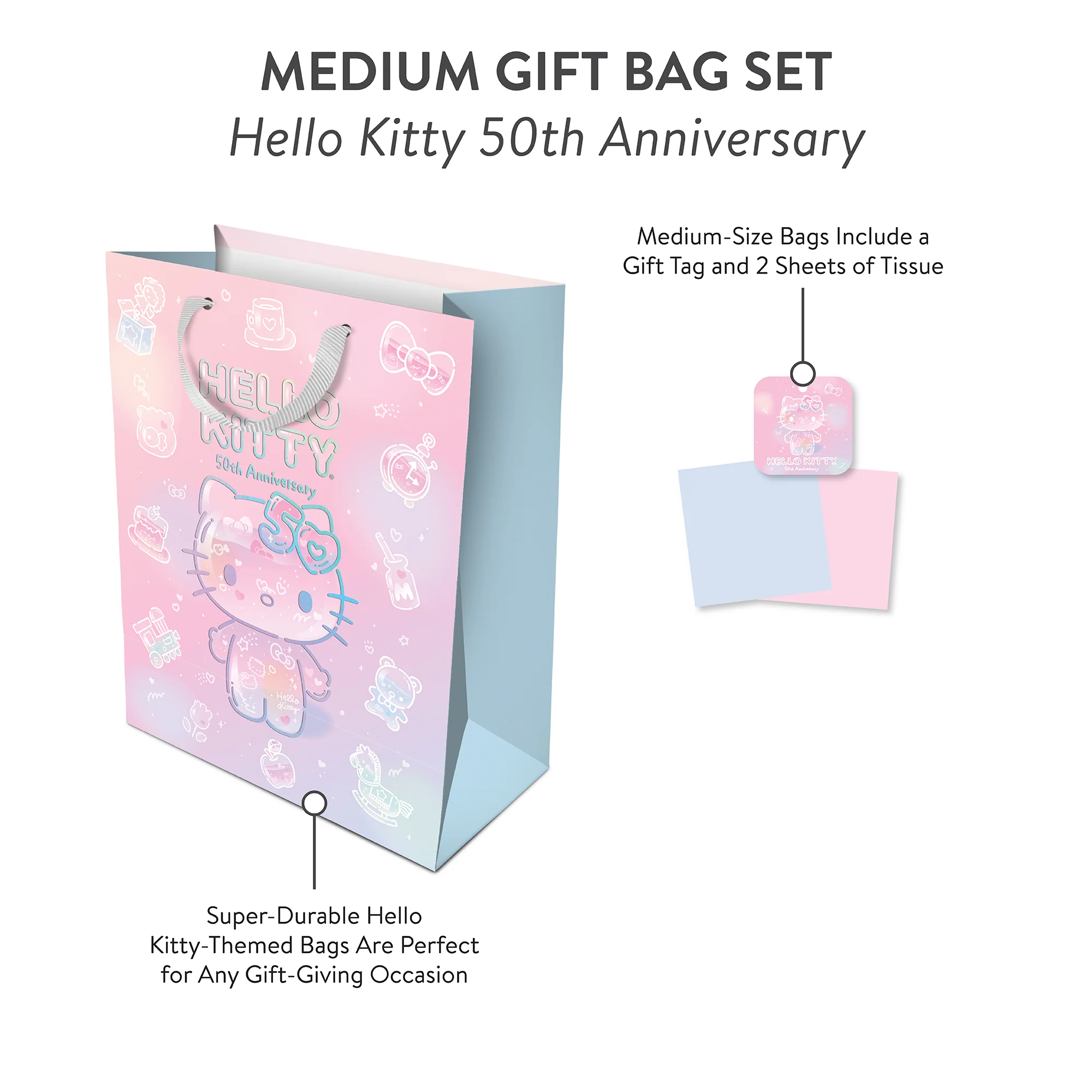 Hello Kitty x Studio Oh! 50th Anniversary Gift Bag Set - Image 5