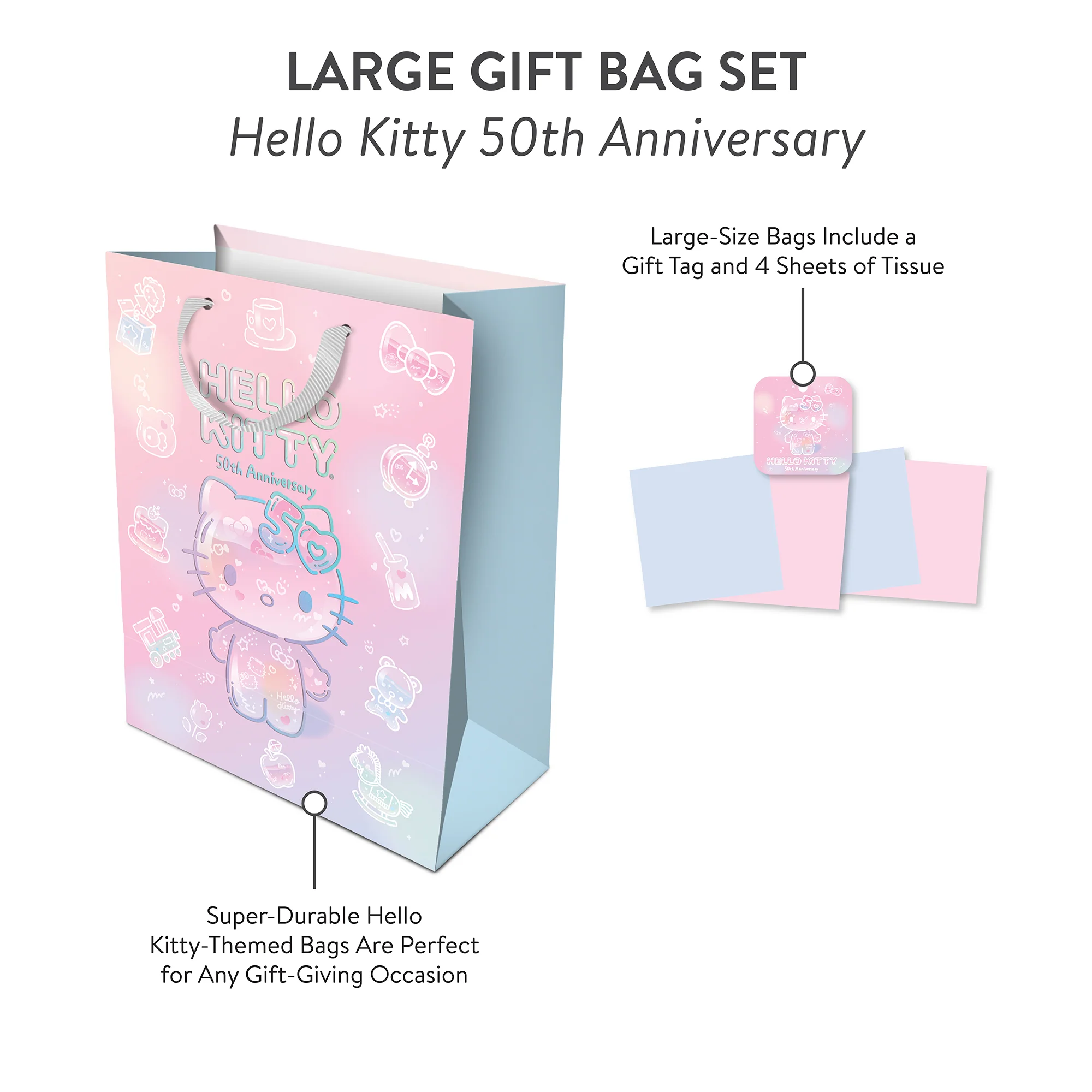 Hello Kitty x Studio Oh! 50th Anniversary Gift Bag Set - Image 7