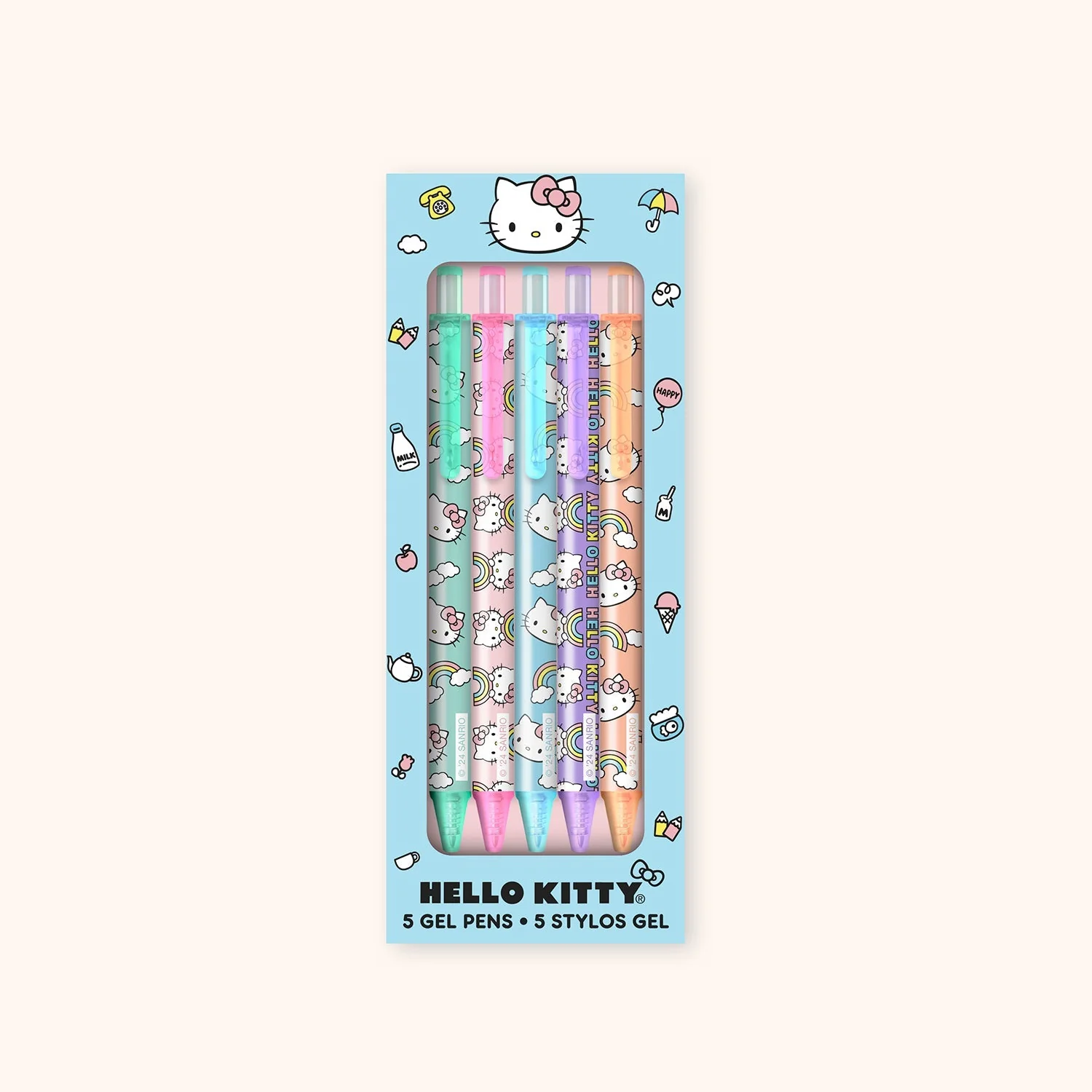 Hello Kitty x Studio Oh! Classic Blue Gel Pens - Image 2