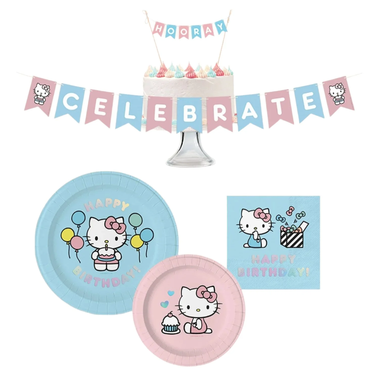 Hello Kitty x Studio Oh! Happy Birthday Paper Party Pack - Image 2