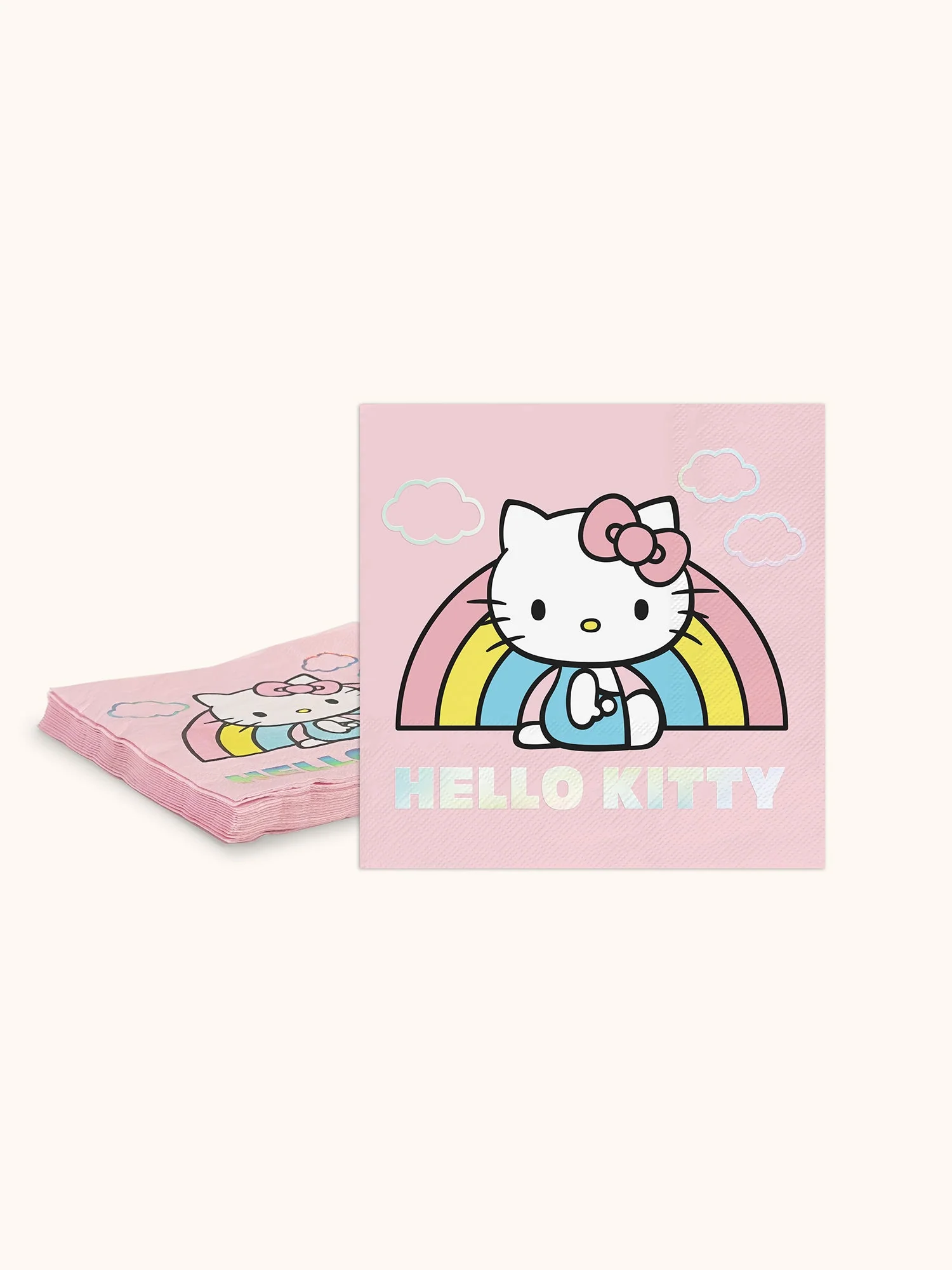 Hello Kitty x Studio Oh! Rainbow Skies Beverage Napkins - Image 2