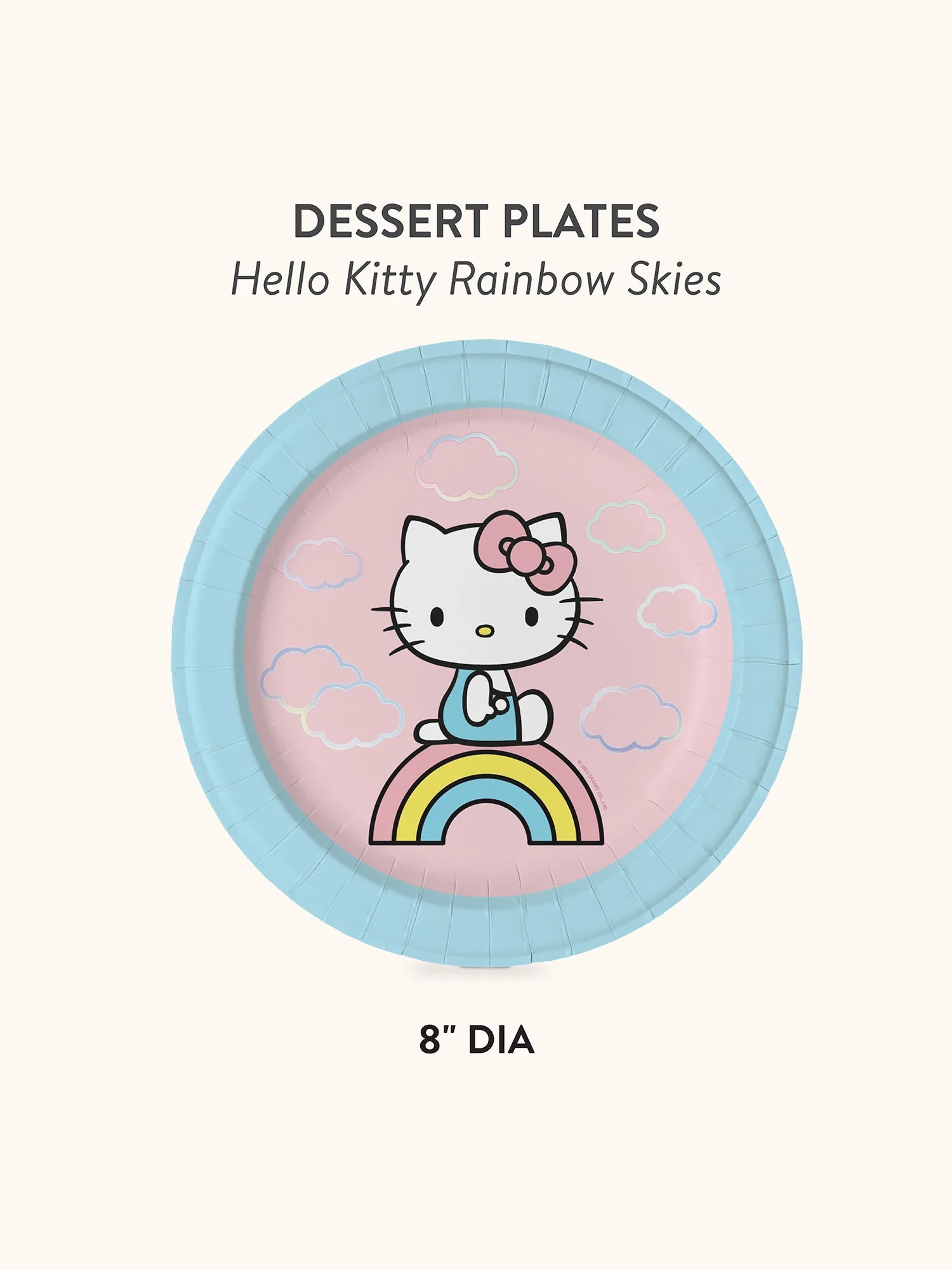 Hello Kitty x Studio Oh! Rainbow Skies Dessert Plates - Image 2