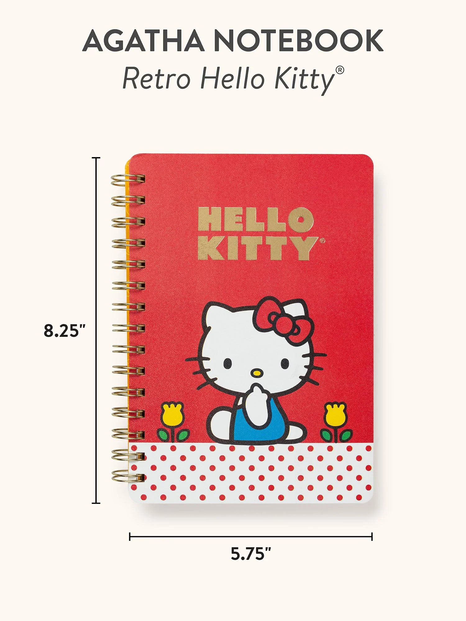 Hello Kitty x Studio Oh! Retro Red Agatha Notebook - Image 5