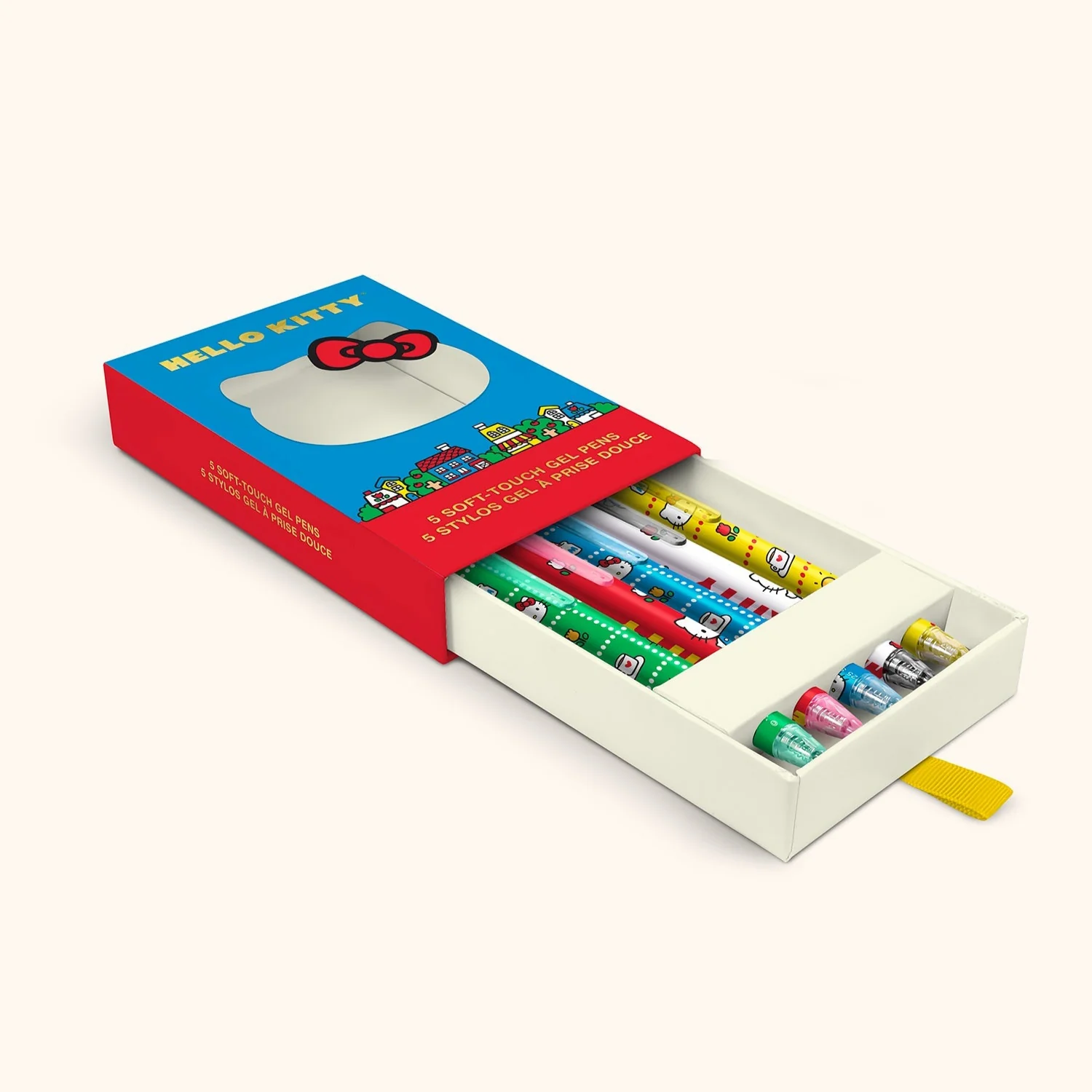 Hello Kitty x Studio Oh! Retro Red Soft-Touch Gel Pens - Image 4