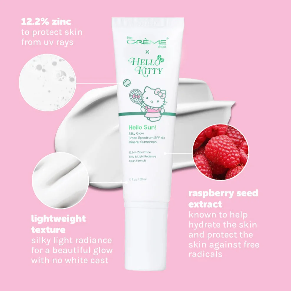 Hello Kitty x The Crème Shop Hello Sun! Silky Glow Mineral Sunscreen (SPF 40) - Image 4