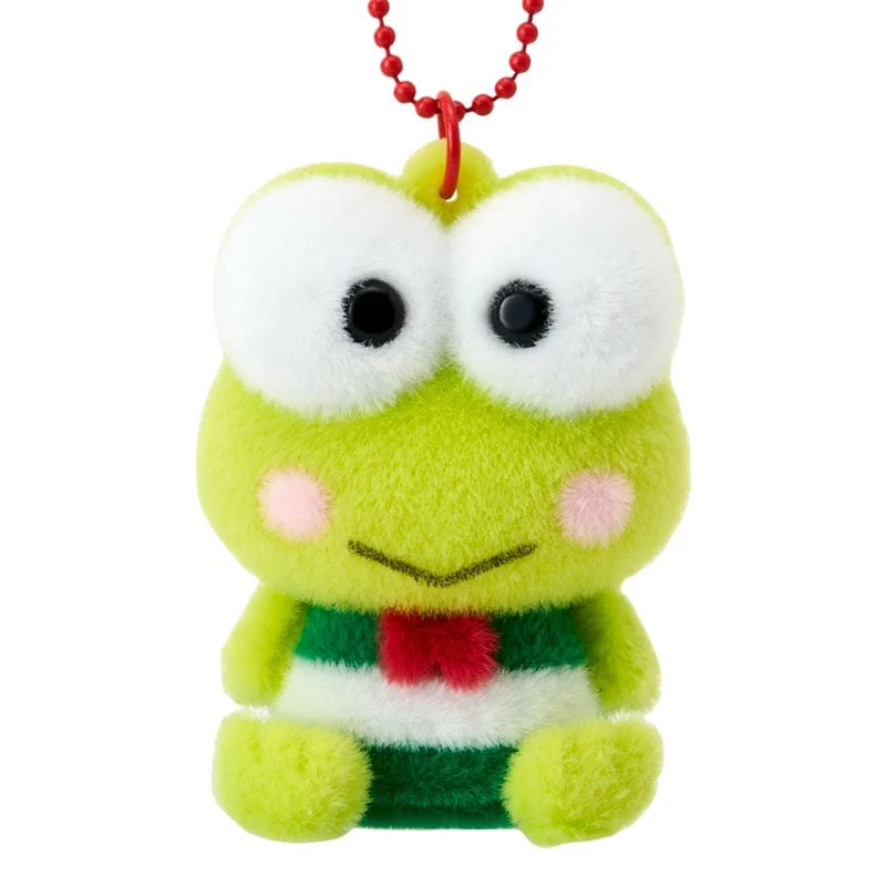 Keroppi Classic Flocked Keychain Mascot - Image 2