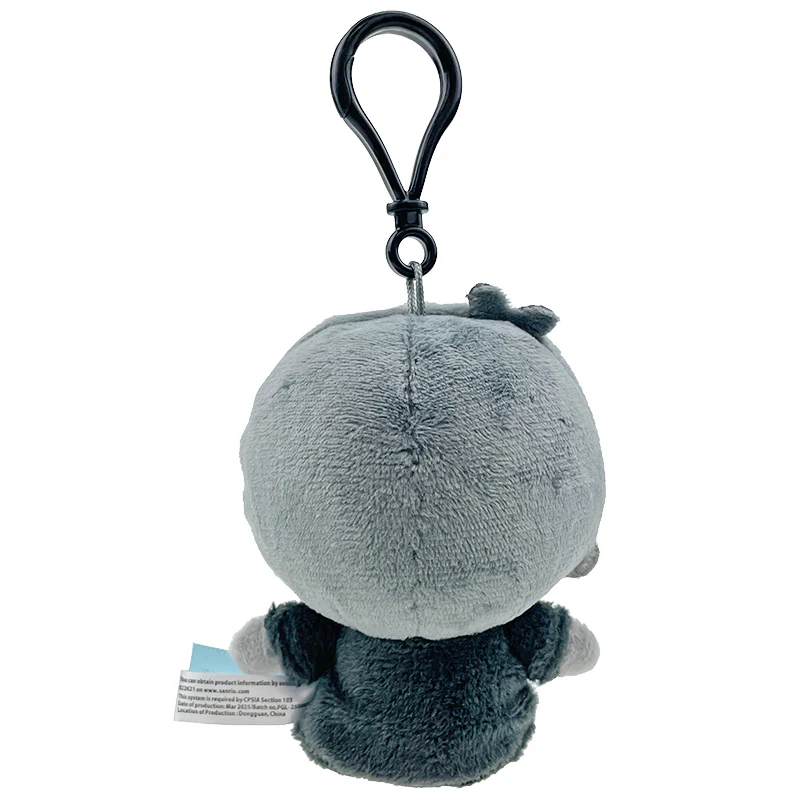 Kiki Plush Mascot Clip (Ash Monochrome Series) - Image 3