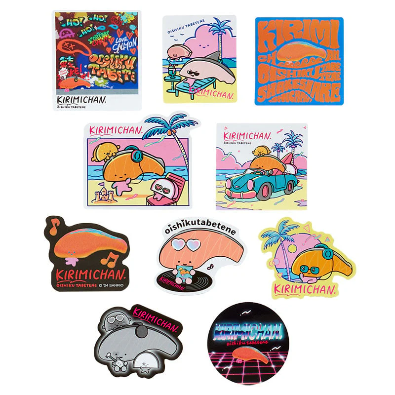 Kirimichan 10-Pc Sticker Pack (Summer Festival Forever Series) - Image 2