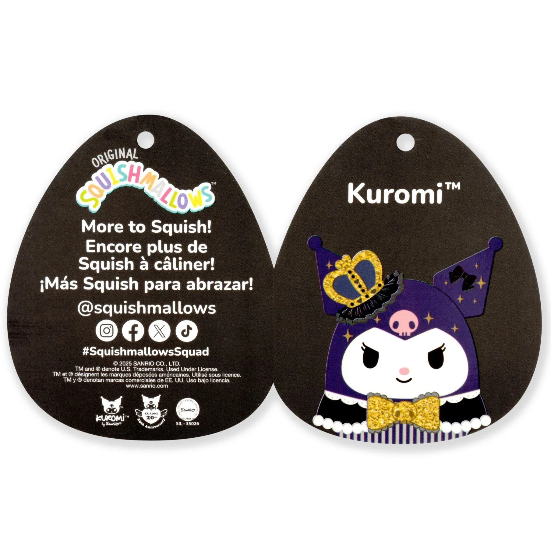 Kuromi 12" Squishmallows Plush (20th Anniversary) - Image 8