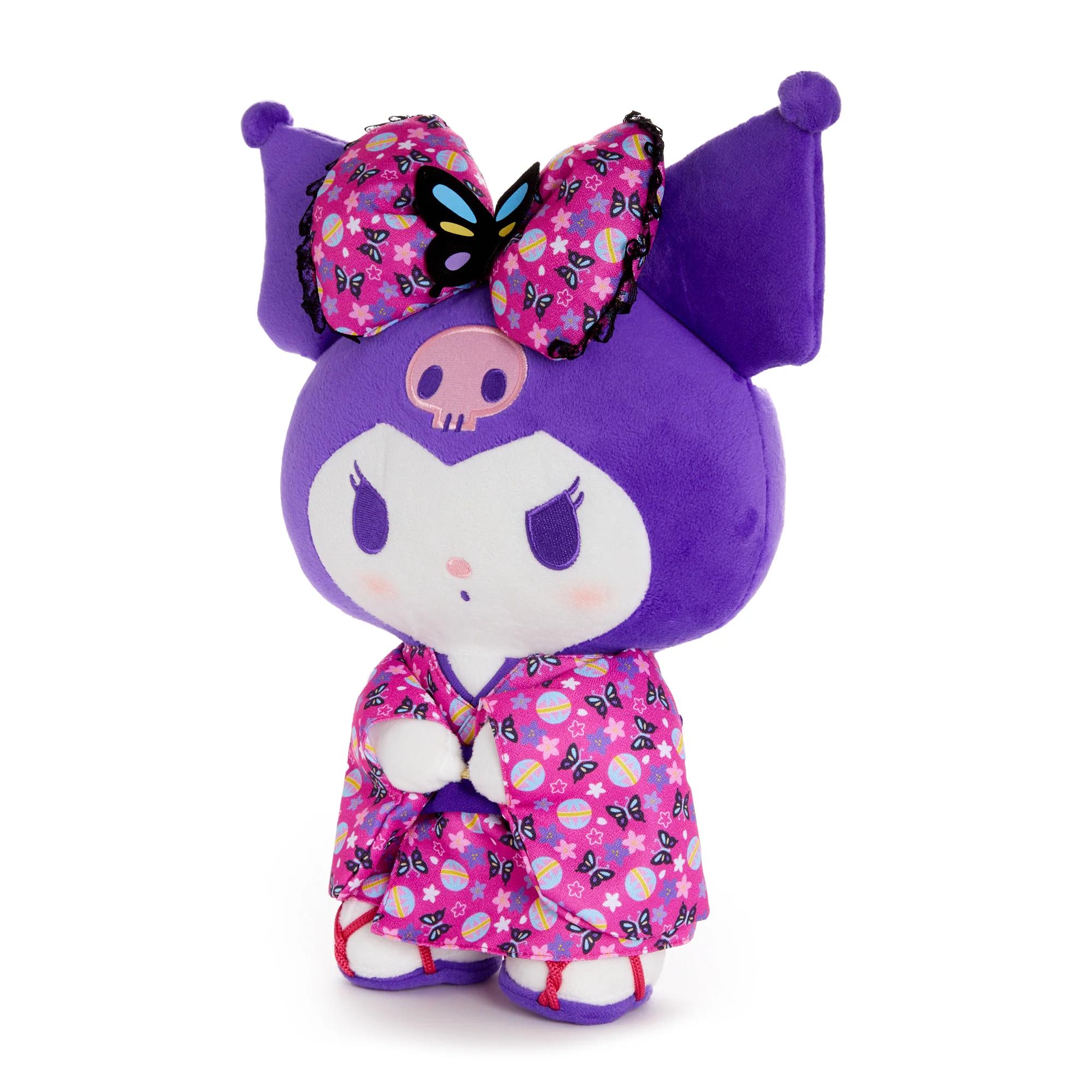 Kuromi 14" Pink Standing Plush (Spring Kimono Series) - Image 3